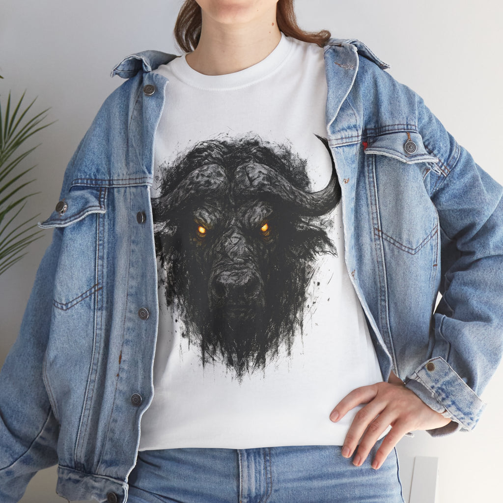 Büffel: Frontprint, Unisex T-Shirt - Animal-Collection
