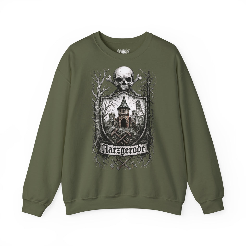 Harzgerode: Harz-Collection, Frontprint, Unisex Sweatshirt **Grimwater-Edition**