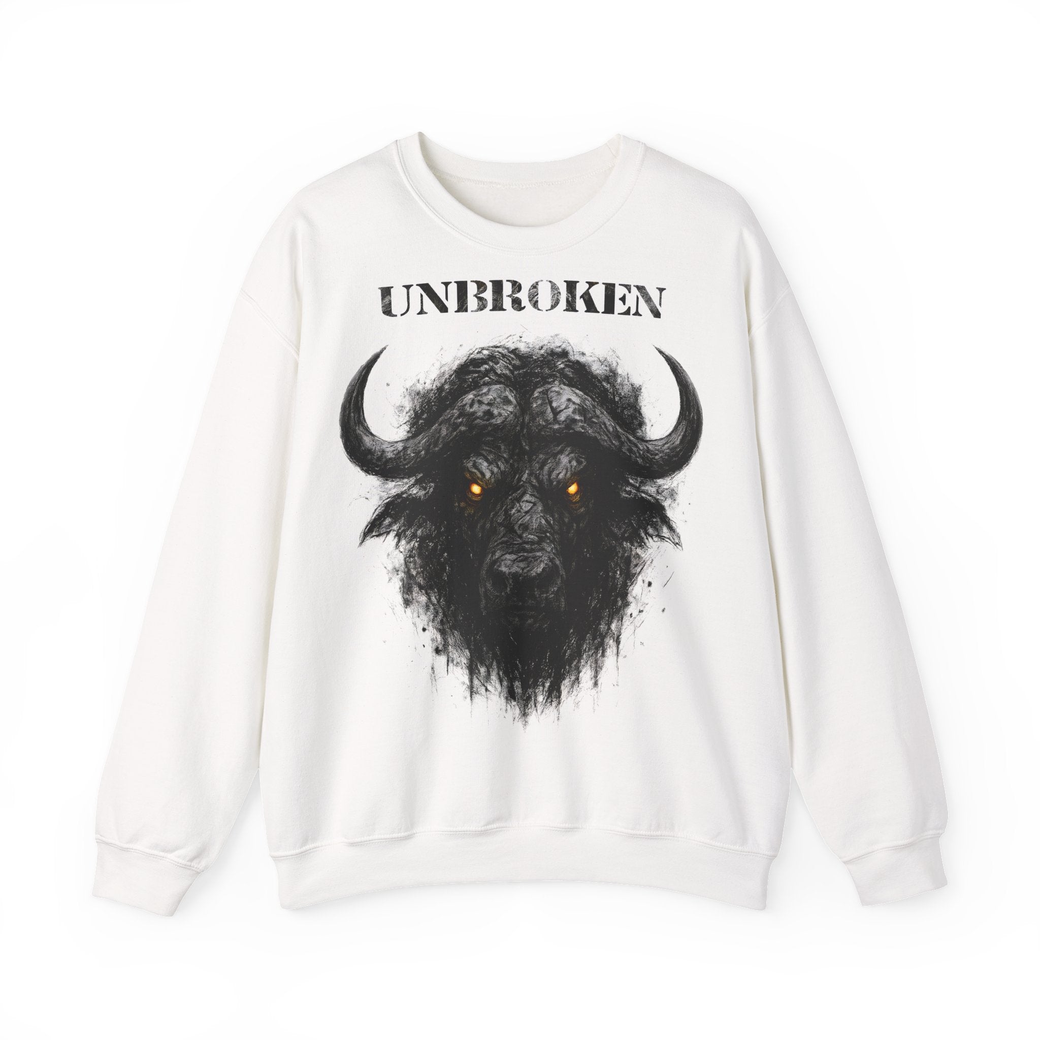 Büffel - Unbroken: Animals-Collection, Frontprint, Unisex Sweatshirt