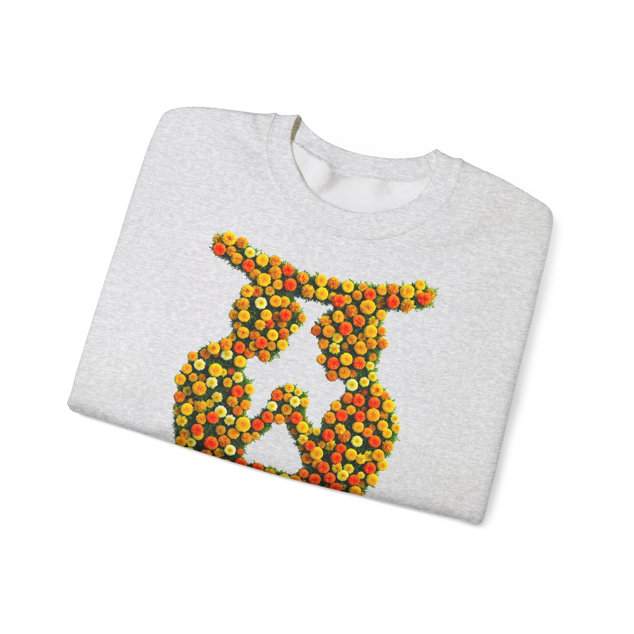 Zwilling: Frontprint, Unisex Sweatshirt, florales Sternzeichen, Zodiac Astrologie (Gemini)