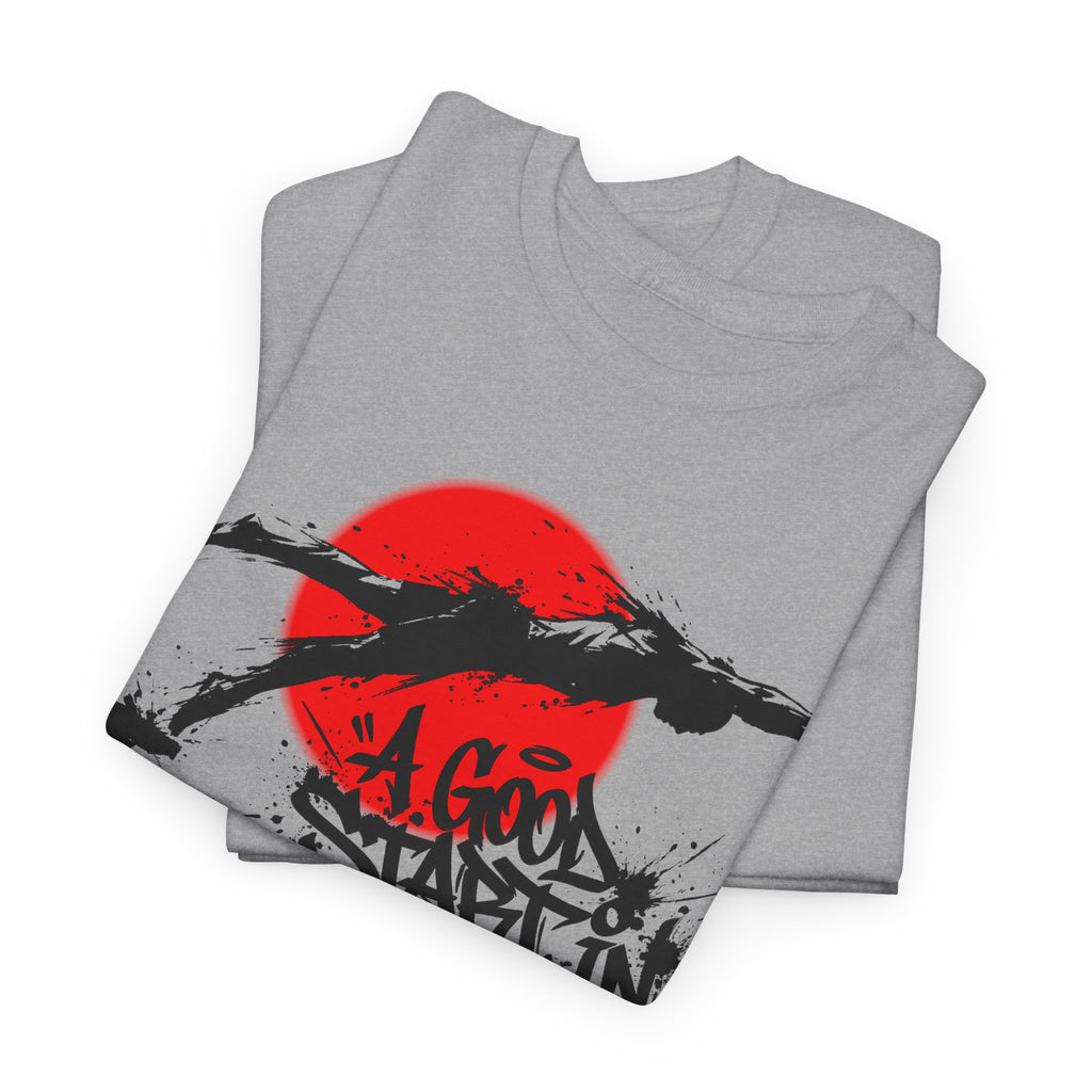 Schwimmen - A GOOD START : Frontprint, Unisex T-Shirt