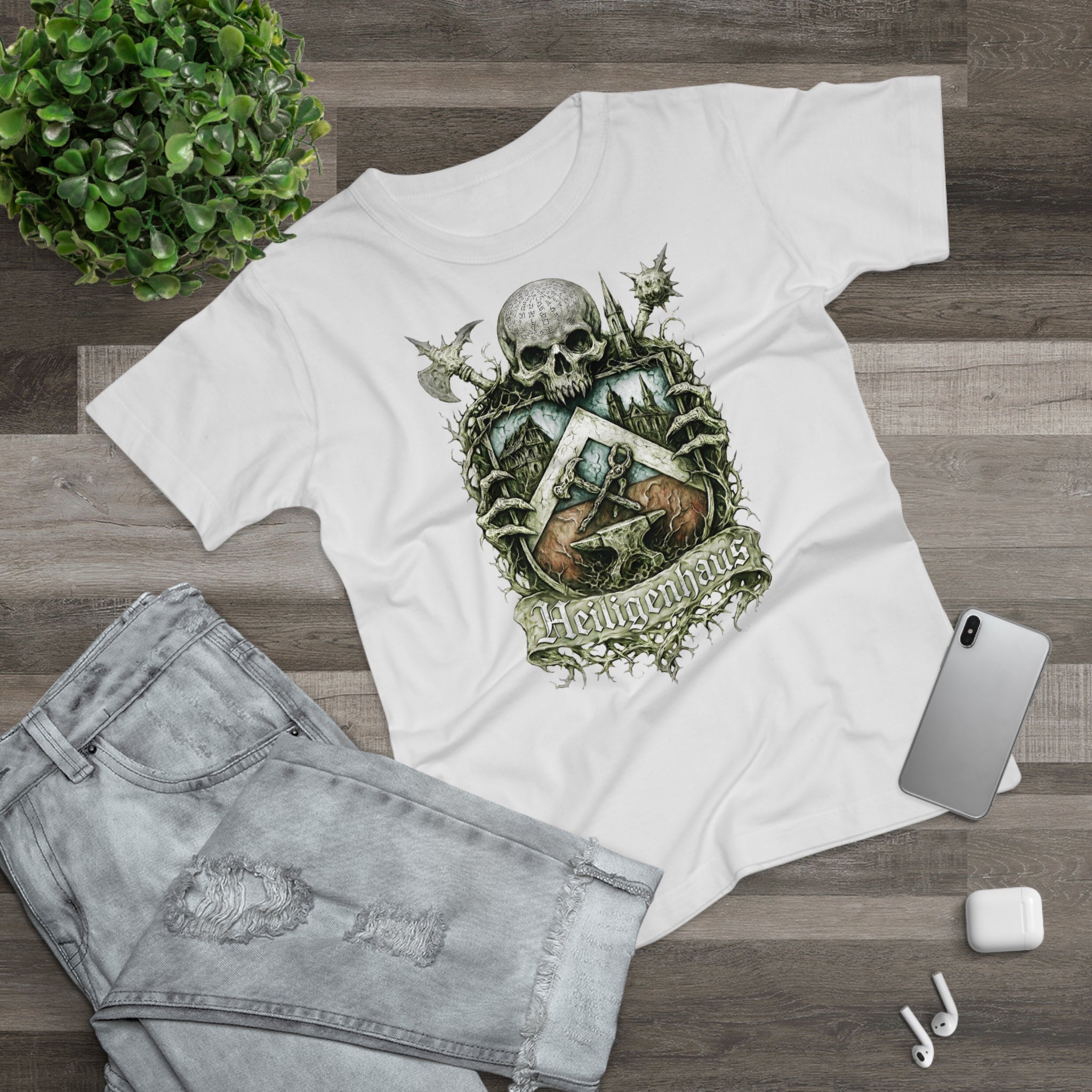 Heiligenhaus: Frontprint, Womens' T-Shirt **Grimwater-Edition**