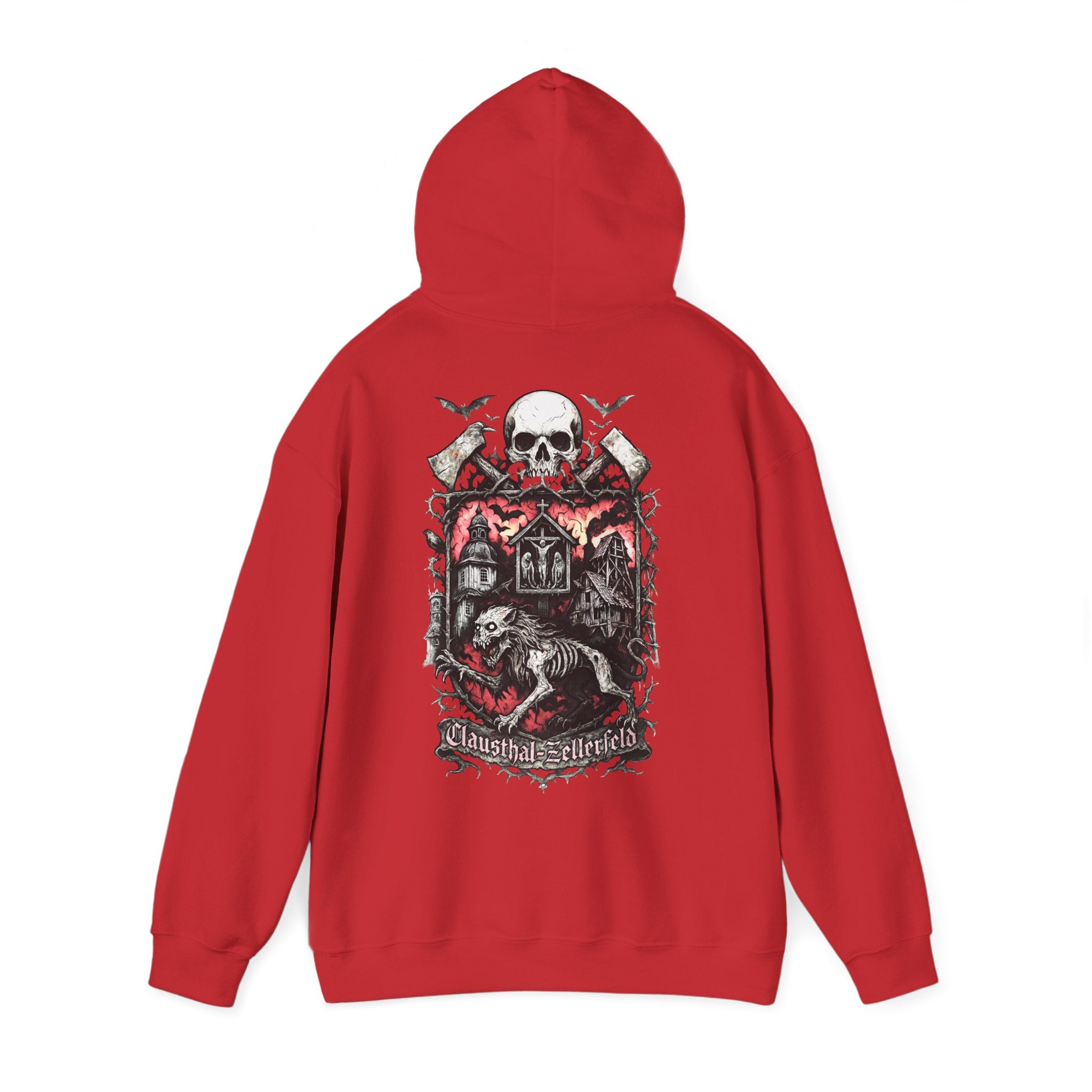 Clausthal-Zellerfeld: Front-/Backprint Unisex Hoodie **Grimwater-Edition**