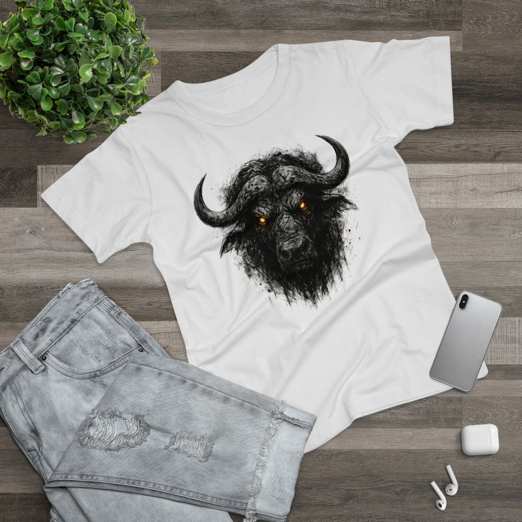 Büffel: Frontprint, Women's T-Shirt - Animal-Collection