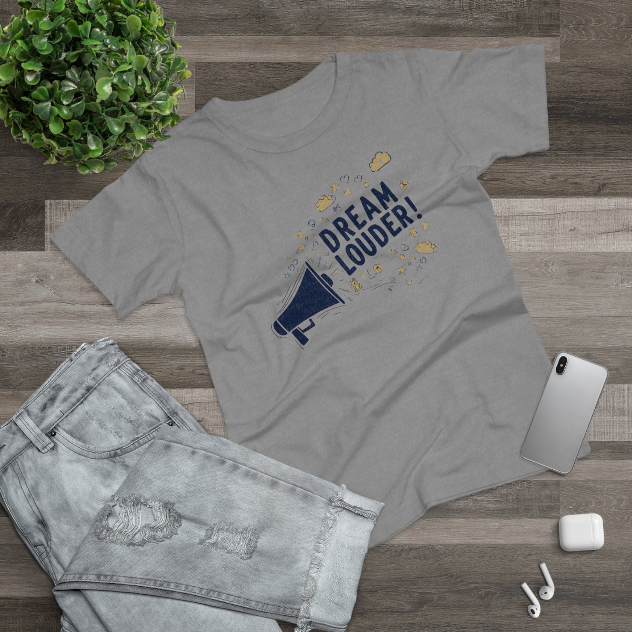 Dream Louder, Frontprint, Women's T-shirt