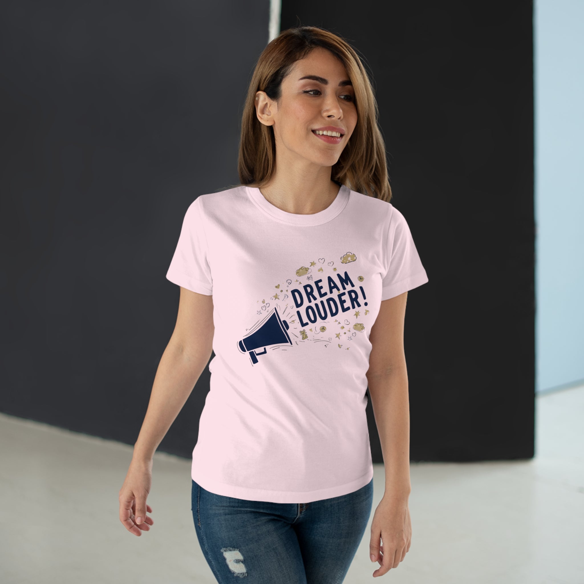 Dream Louder, Frontprint, Women's T-shirt