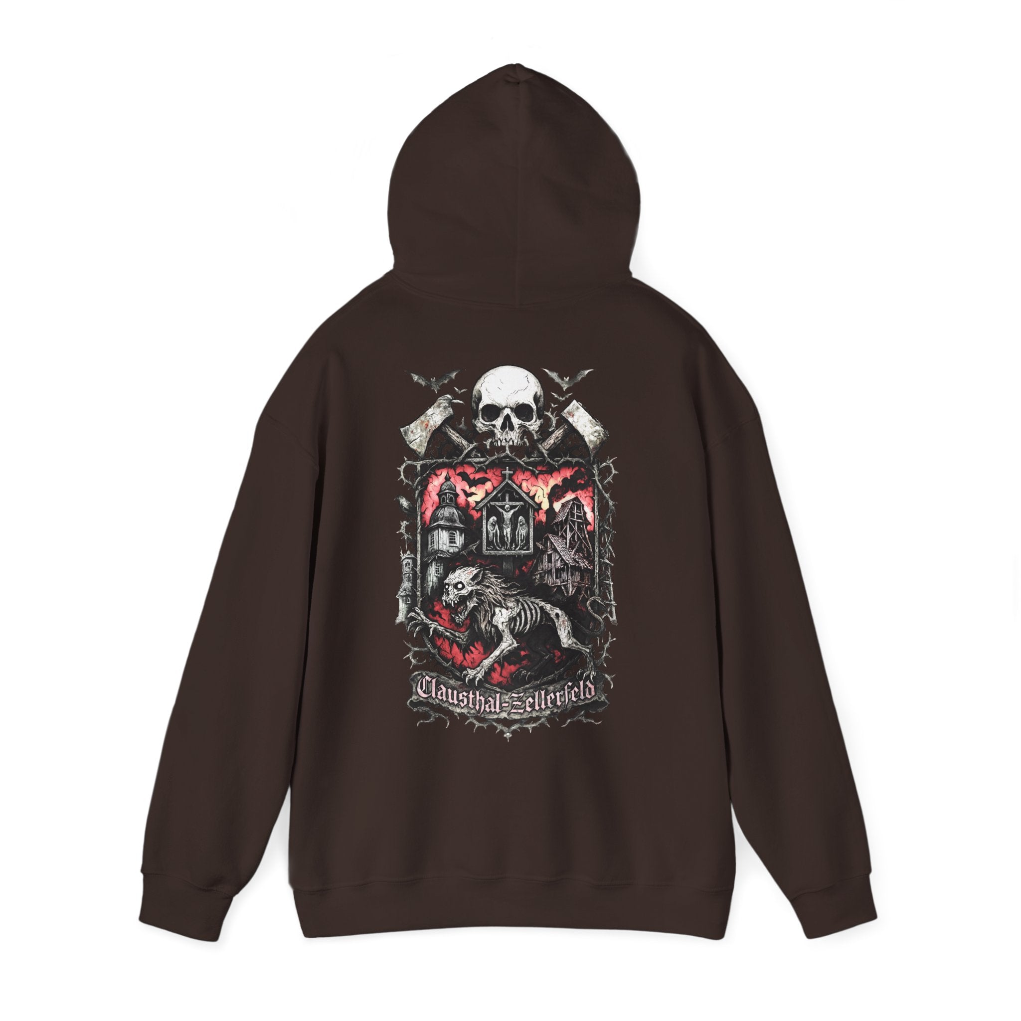 Clausthal-Zellerfeld: Front-/Backprint Unisex Hoodie **Grimwater-Edition**