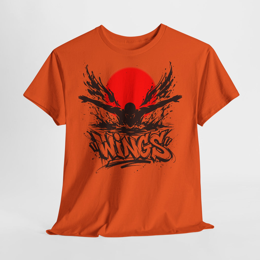 Schwimmen - WINGS (Delfin Schmetterling): Frontprint, Unisex T-Shirt