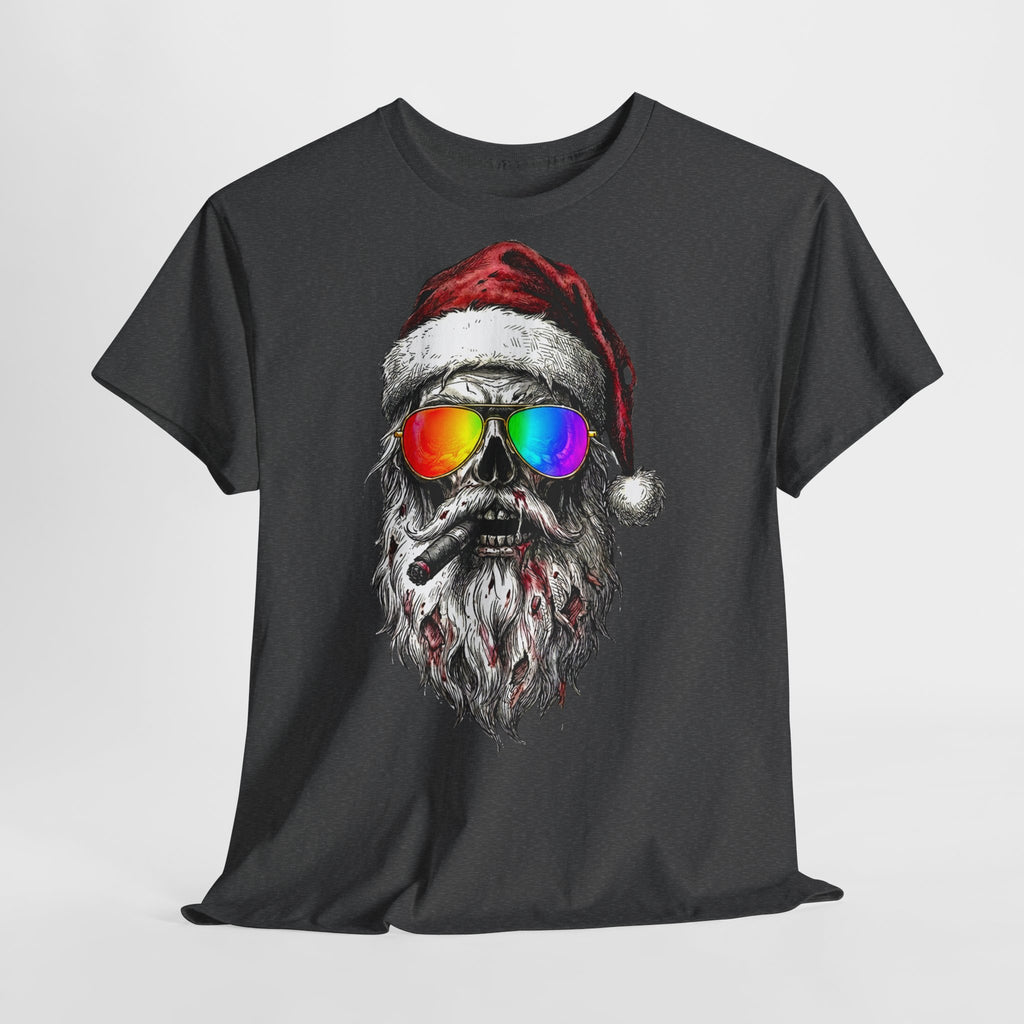 Pilot-Santa: Unisex T‑Shirt with Rainbow Sunglasses