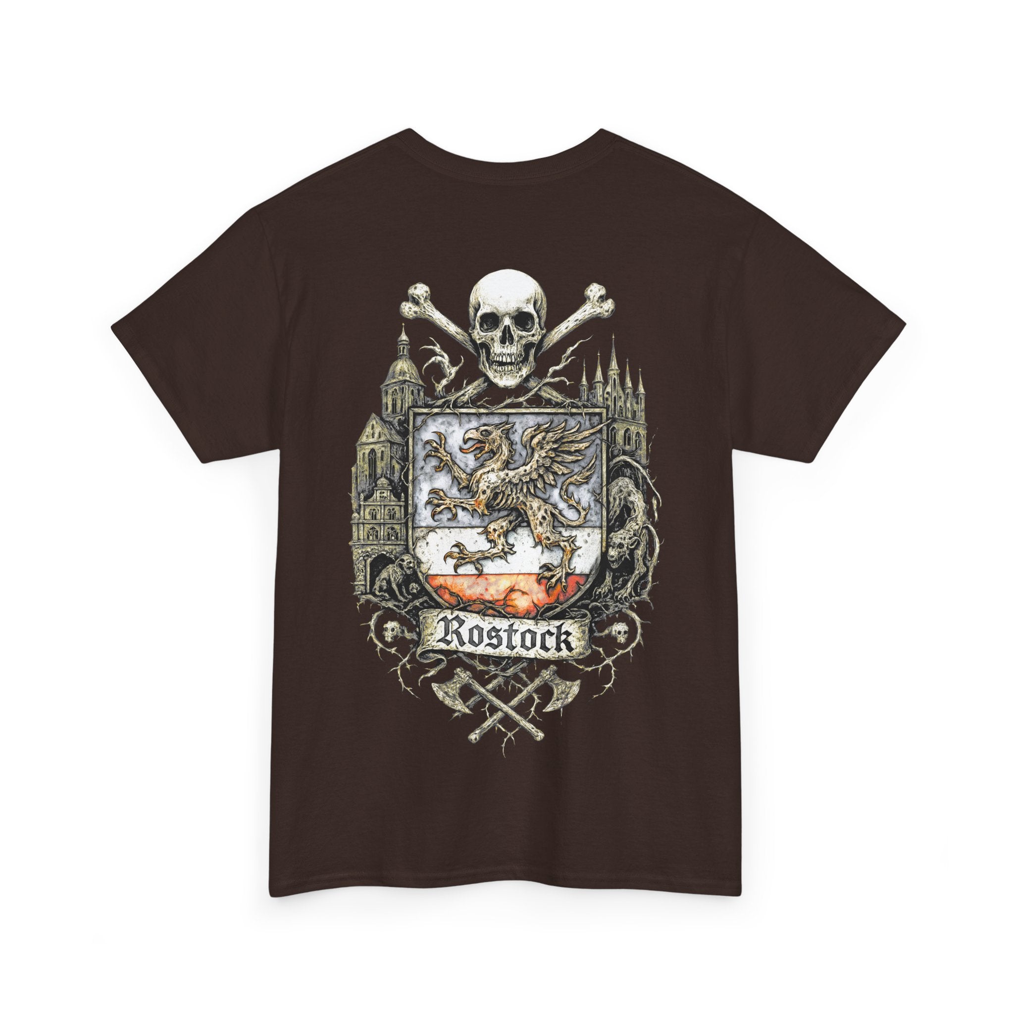 Rostock: Front-/Backprint, Unisex T-Shirt **Grimwater-Edition**