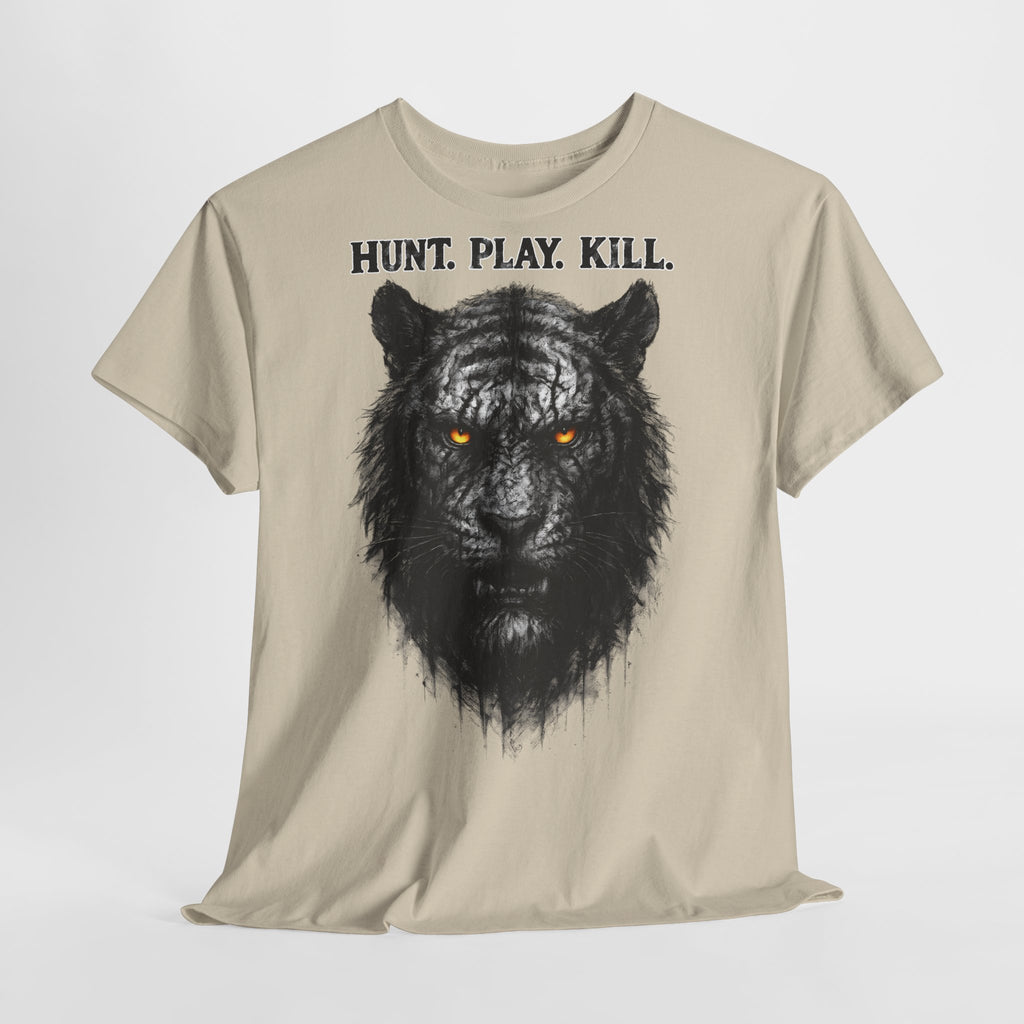 Tiger - Hunt. Play. Kill. Frontprint, Unisex T-Shirt - Animal-Collection