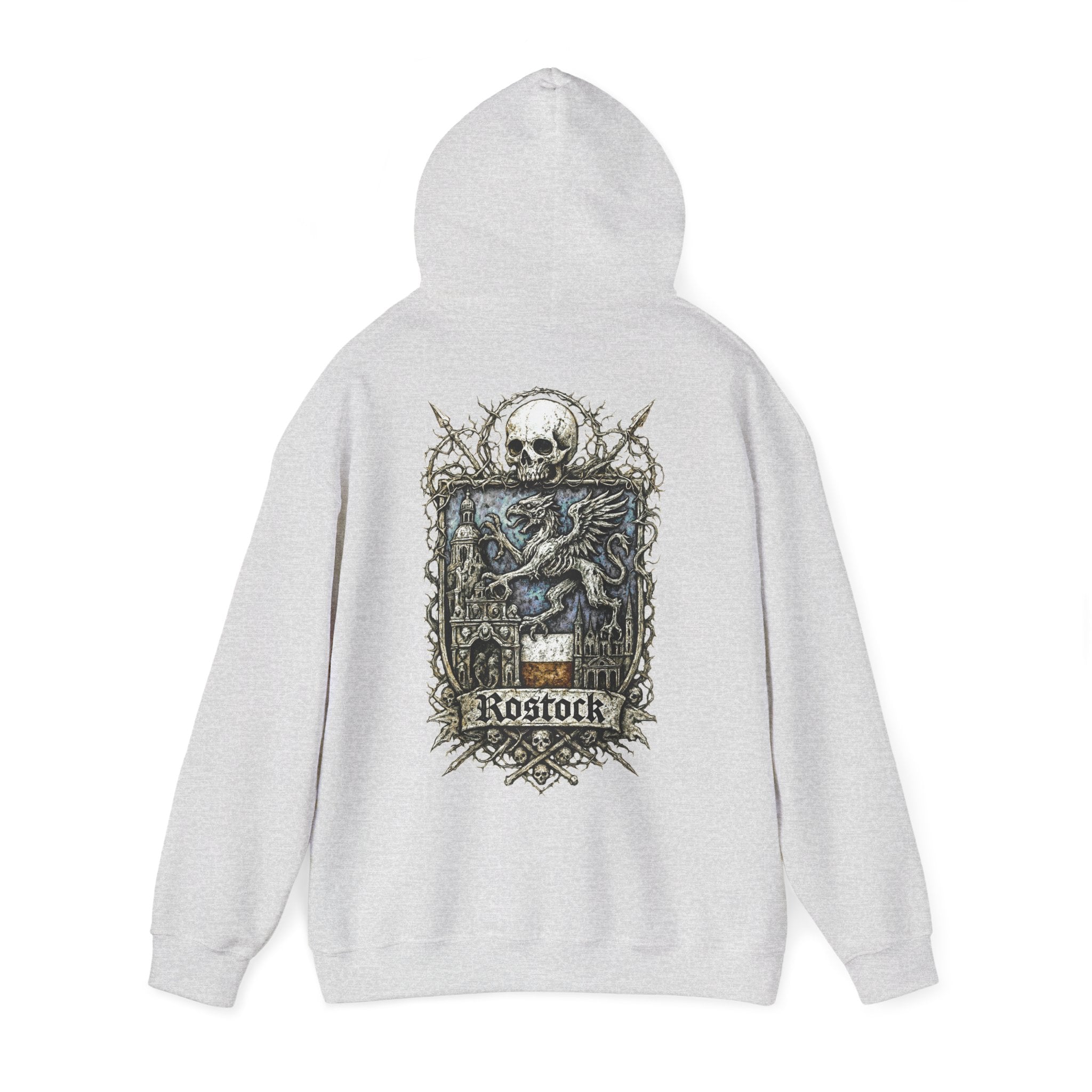 Rostock: Front-/Backprint, Unisex Hoodie **Grimwater-Edition**