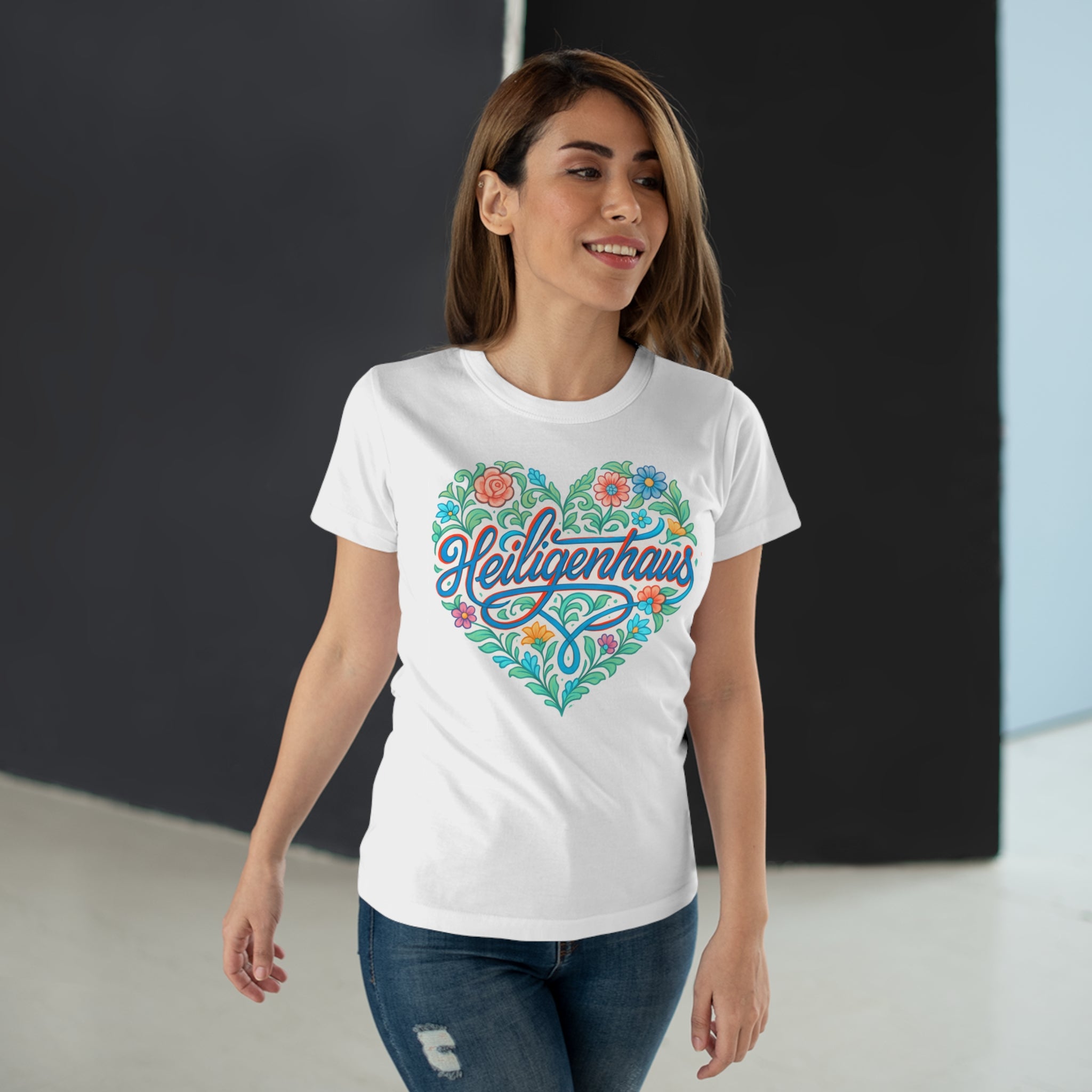 Heiligenhaus Floral, Frontprint, Women's T-Shirt