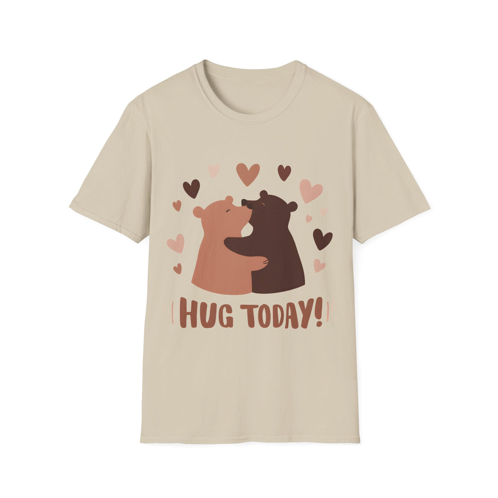 Don't wait: Hug Today! Life is Short (Love Reminder) Slim geschnittenes Unisex T-Shirt