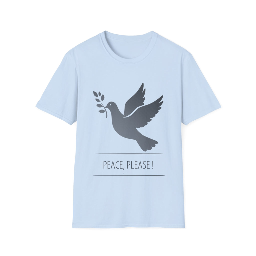 Fading Dove - Peace Please: Frontprint, Unisex (Slim) T-Shirt