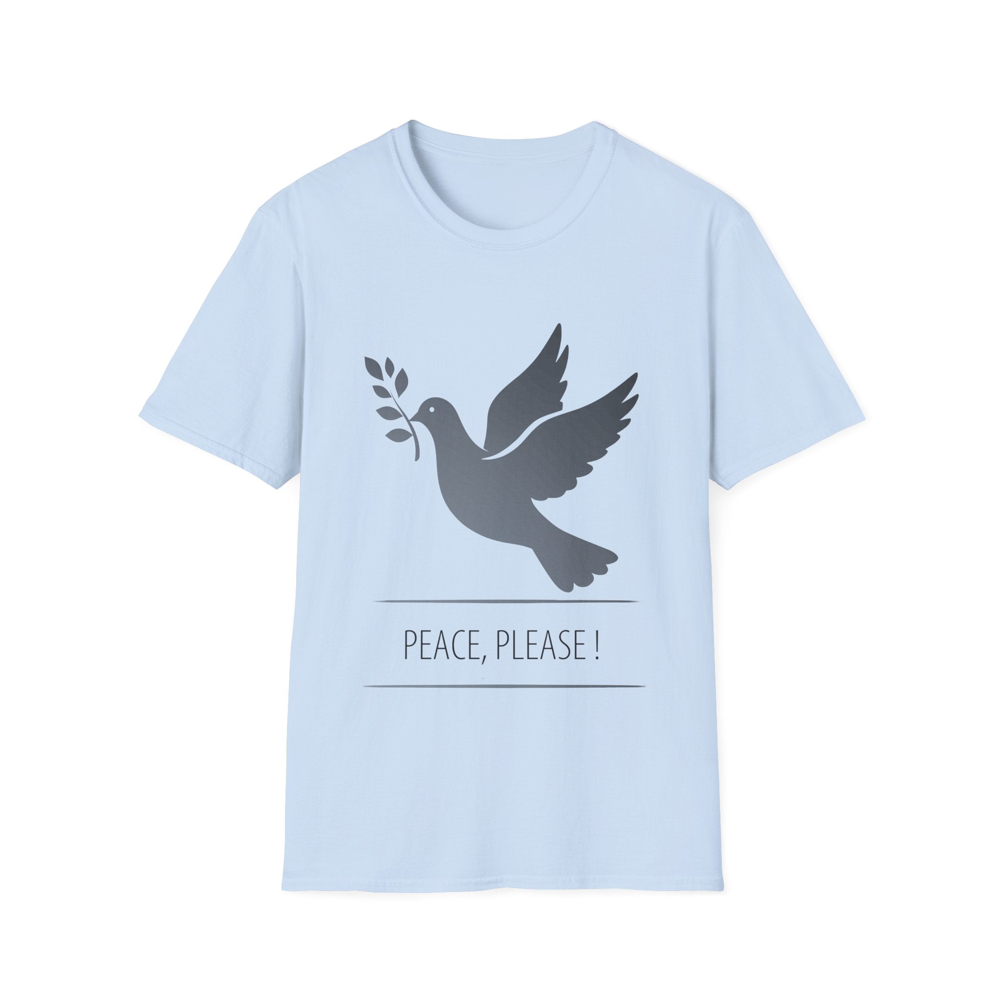 Fading Dove - Peace Please: Frontprint, Unisex (Slim) T-Shirt
