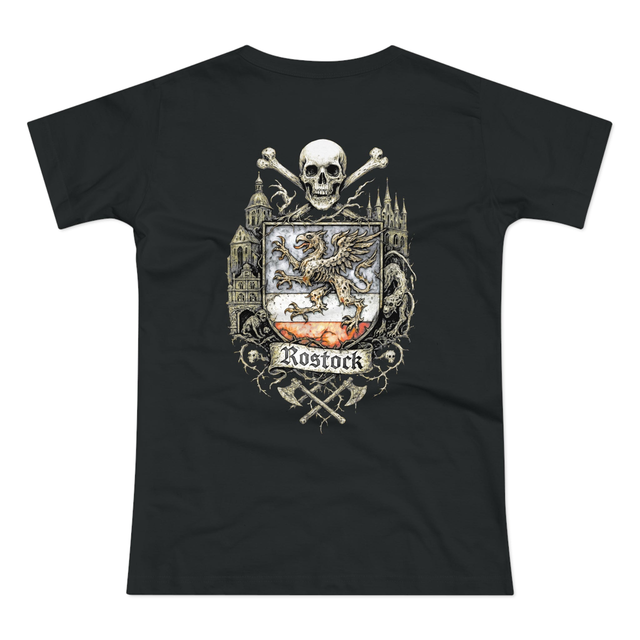 Rostock: Front-/Backprint, Womens' T-Shirt **Grimwater-Edition**