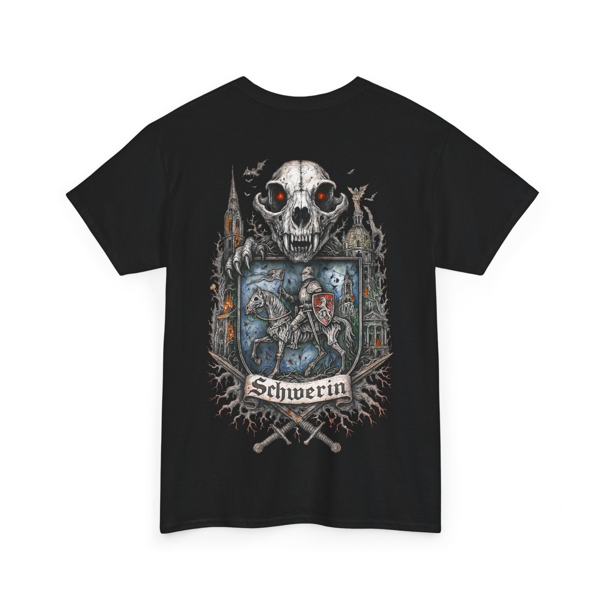 Schwerin: Front-/Backprint, Unisex T-Shirt **Grimwater-Edition**