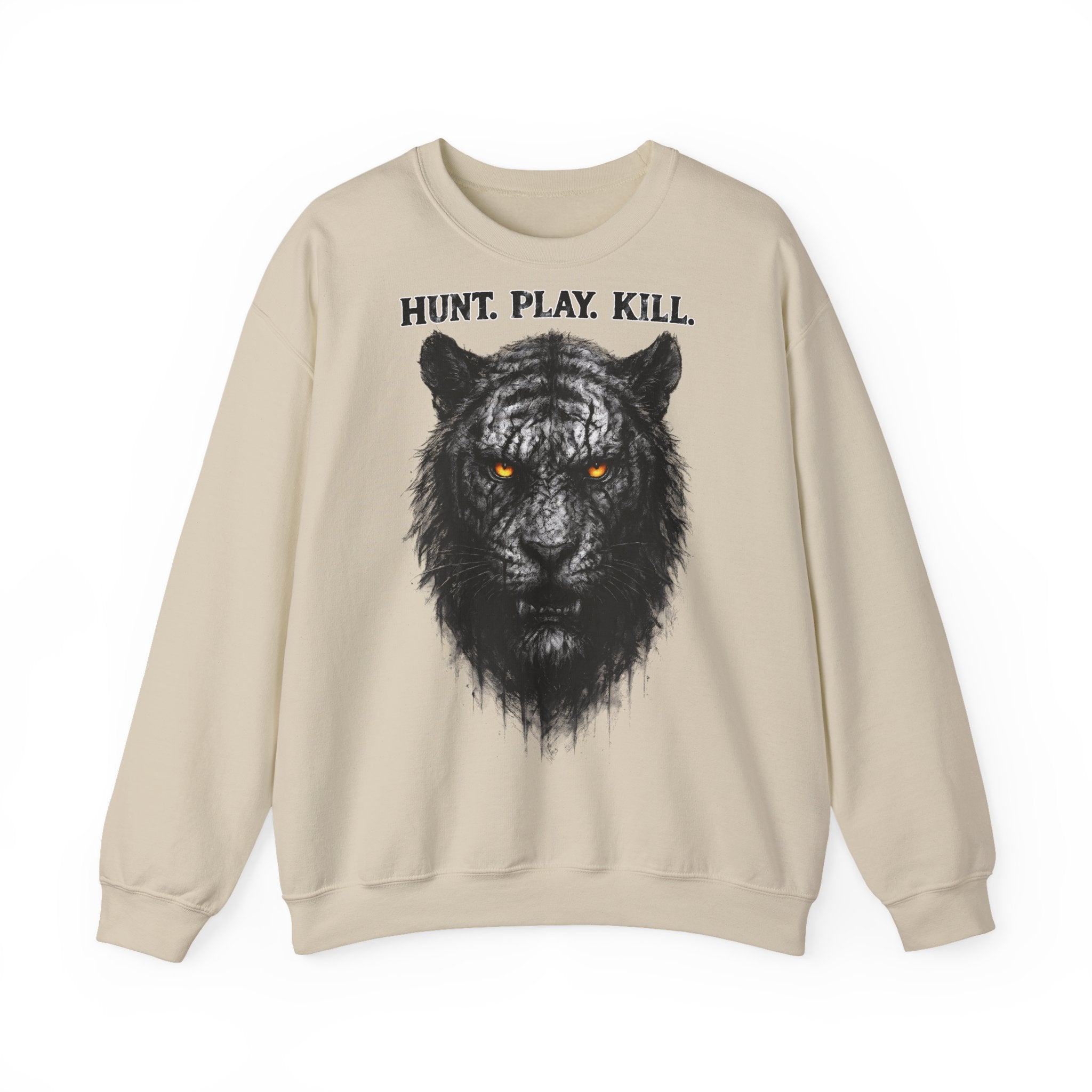 Tiger - Hunt. Play. Kill: Animals-Collection, Frontprint, Unisex Sweatshirt
