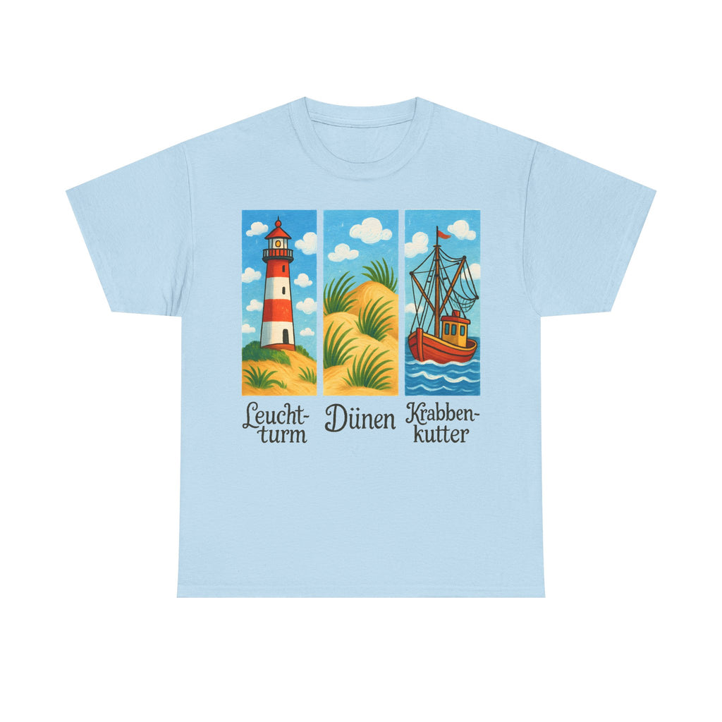 Nordsee, Ostsee - Reicht mir schon! Frontprint, Unisex T-Shirt
