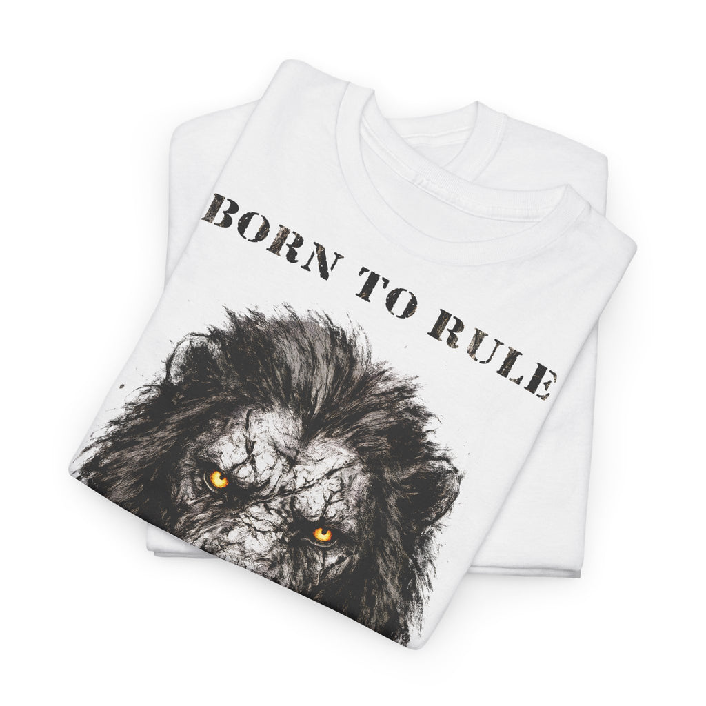 Löwe - Born to Rule: Frontprint, Unisex T-Shirt - Animal-Collection