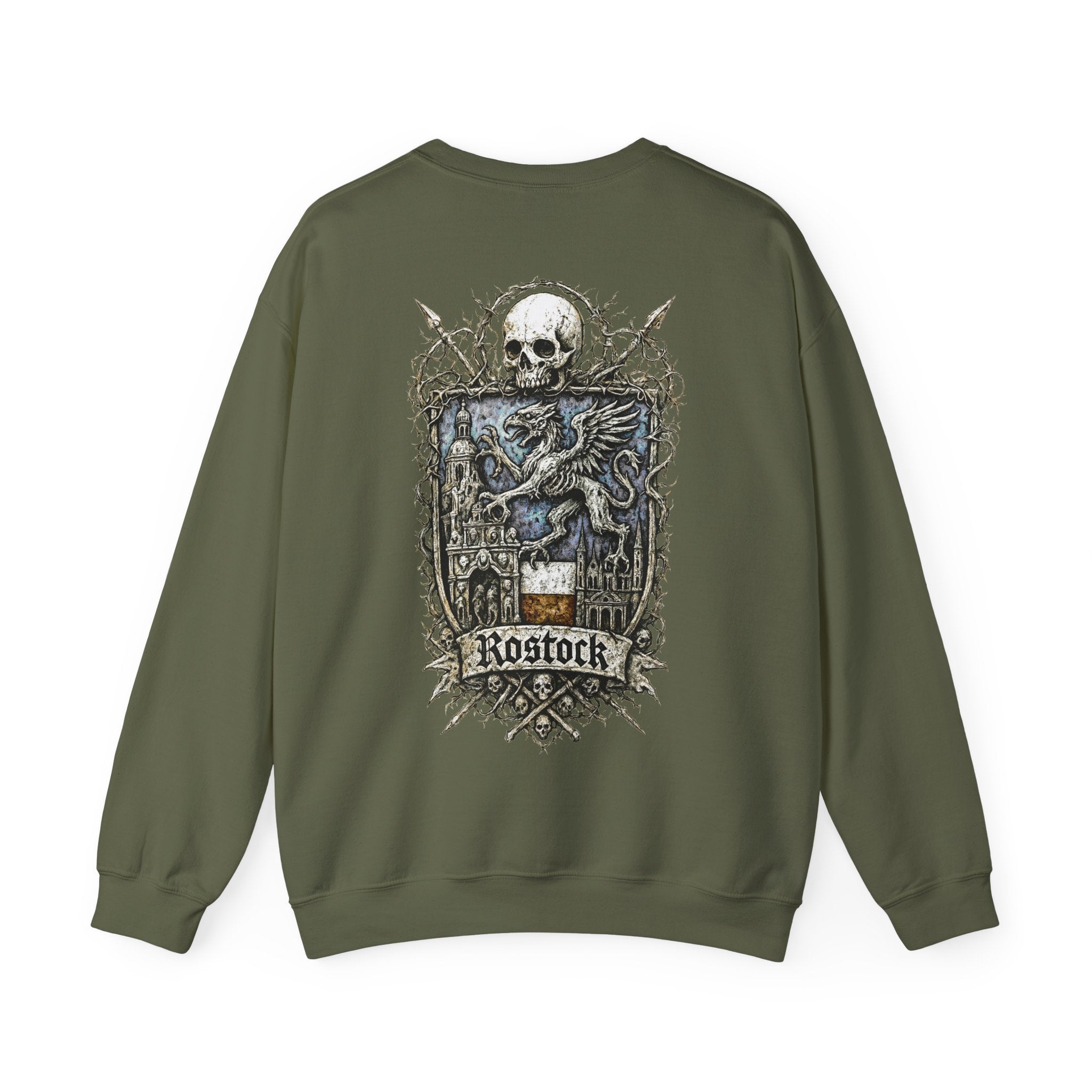 Rostock: Front-/Backprint, Unisex Sweatshirt **Grimwater-Edition**