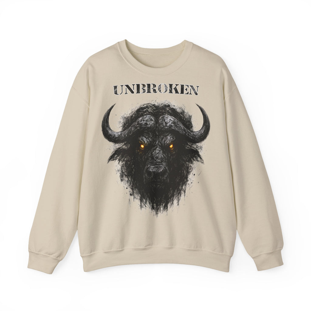 Büffel - Unbroken: Animals-Collection, Frontprint, Unisex Sweatshirt