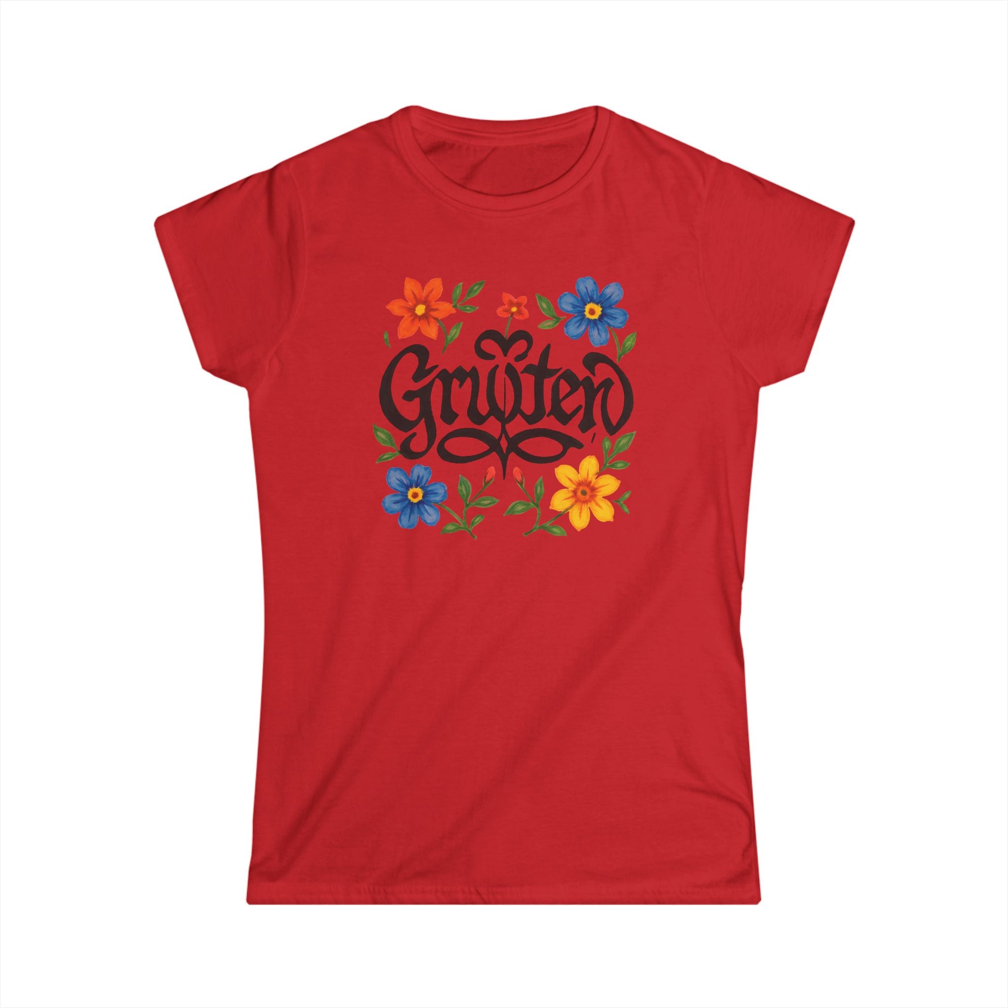 Gruiten Women's Tee - Floral Gruiten - the Vibrant and Optimistic green heart of the Kreis Mettmann