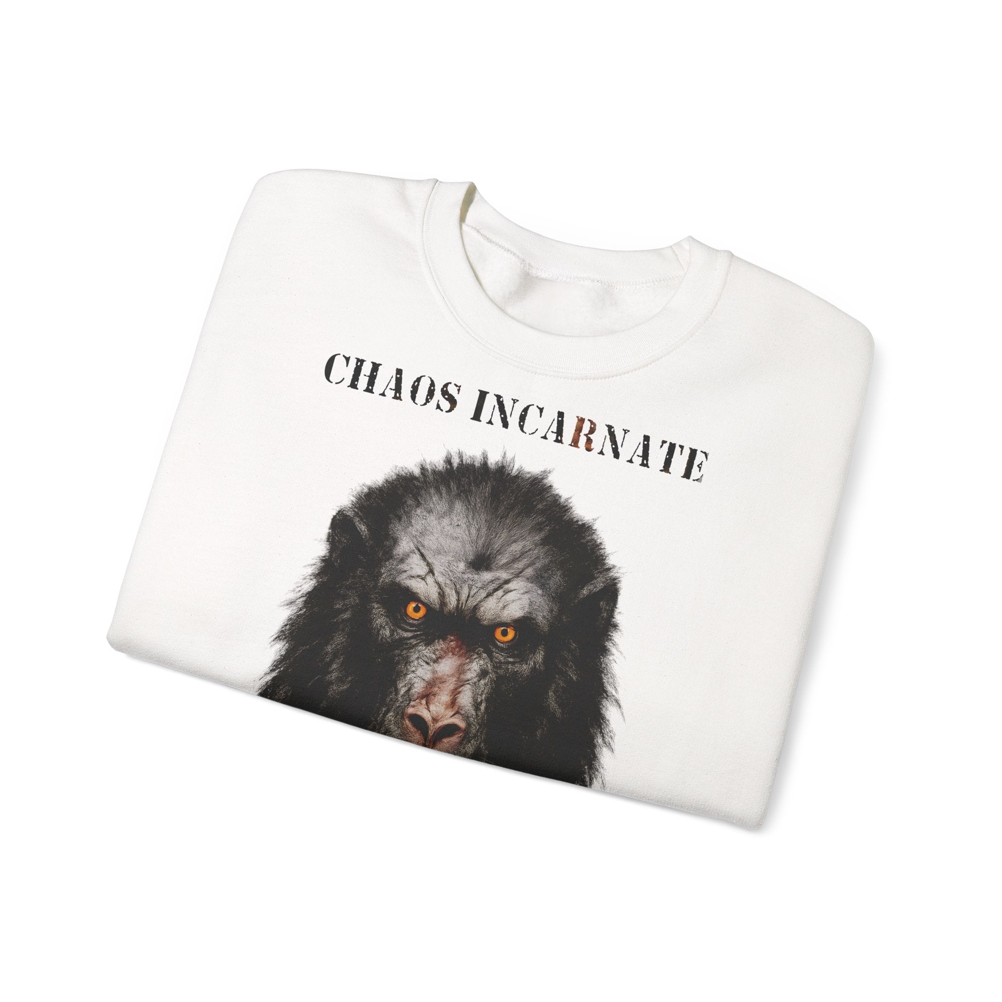 Pavian - Chaos Incarnate: Animals-Collection, Frontprint, Unisex Sweatshirt