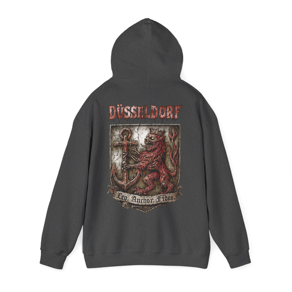 Düsseldorf Front-/Backprint - Fides ultra mortem!  Leo, Anchor, Fides: Grimwater-Edition - Hoodie