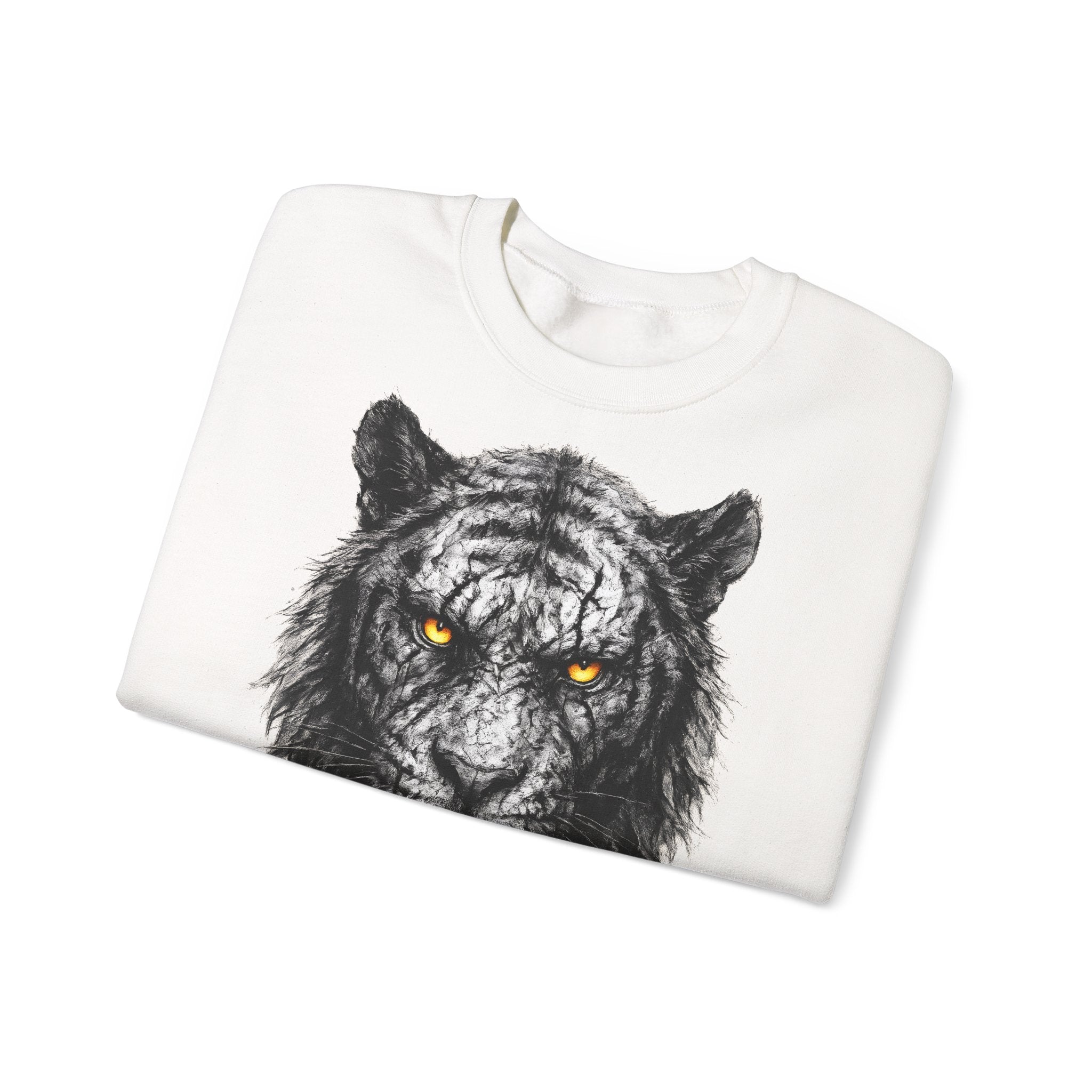 Tiger: Animals-Collection, Frontprint, Unisex Sweatshirt, Bold Tiger