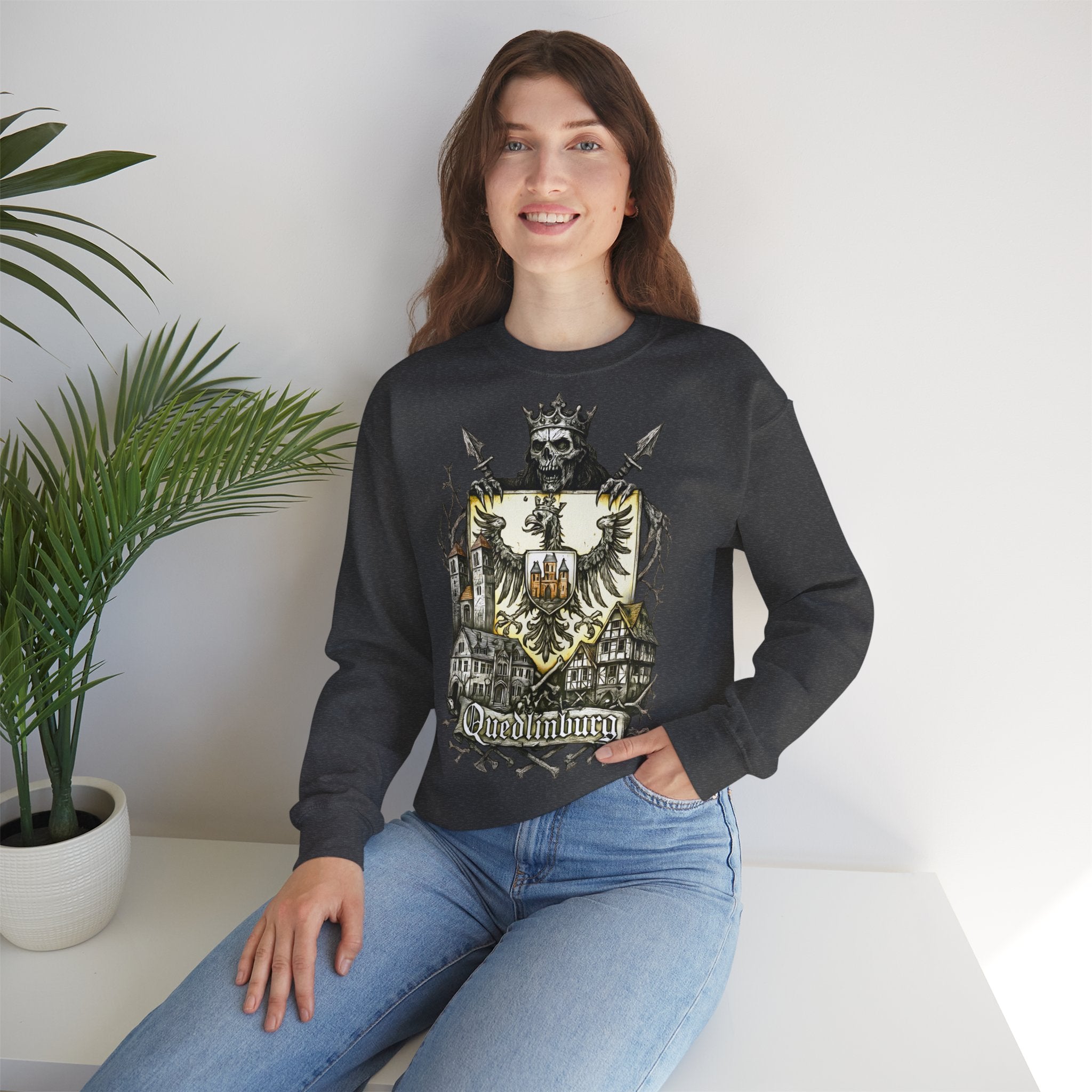 Quedlinburg: Frontprint, Unisex Sweatshirt **Grimwater-Edition**