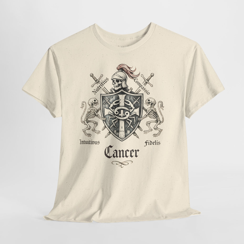 Krebs: Frontprint, Unisex T-Shirt **Grimwater-Edition** Sternzeichen Astrologie (Cancer)