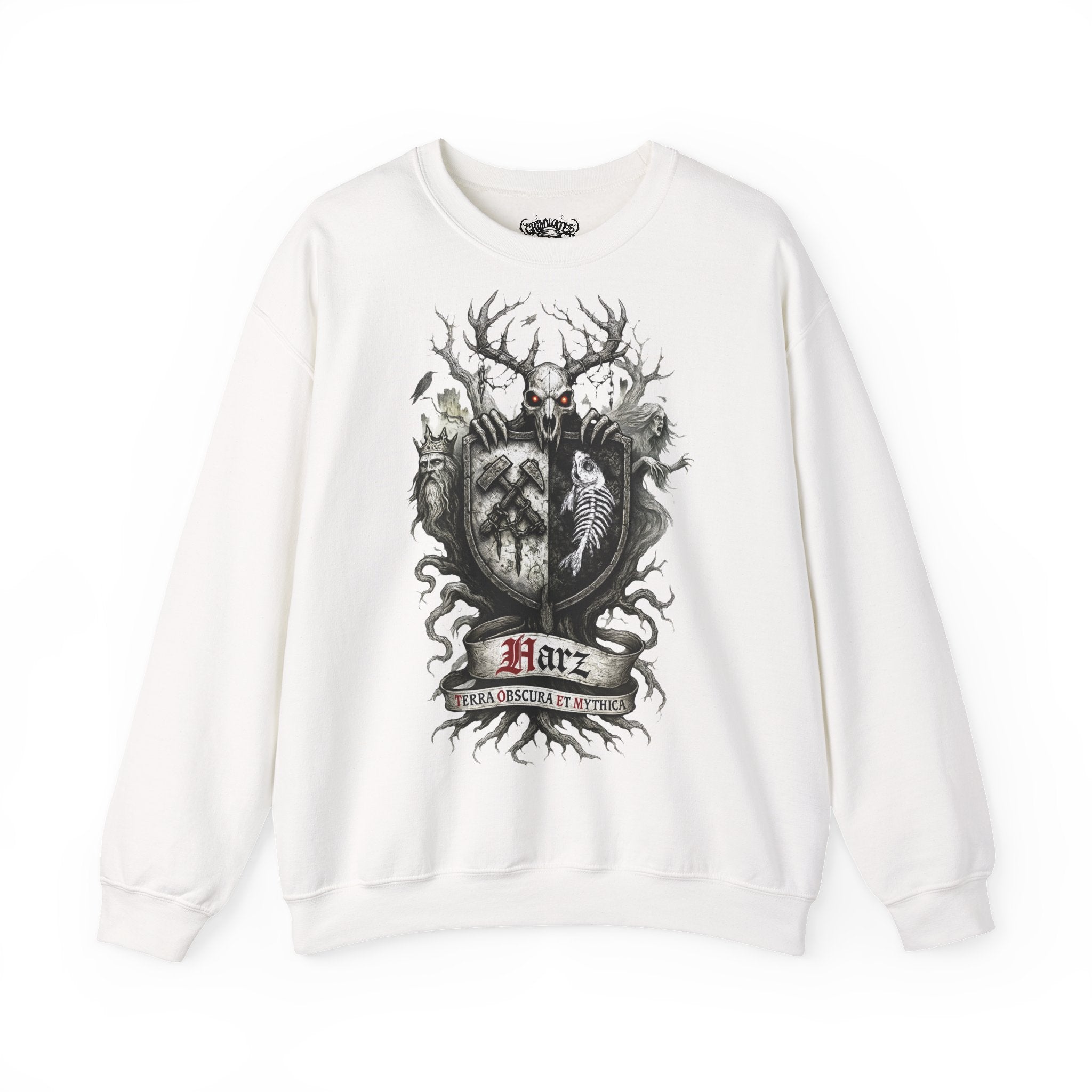 Der Harz: Harz-Collection, Frontprint, Unisex Sweatshirt **Grimwater-Edition**