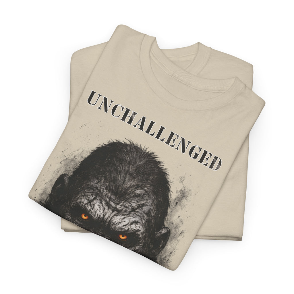 Gorilla - Unchallenged: Frontprint, Unisex T-Shirt - Animal-Collection