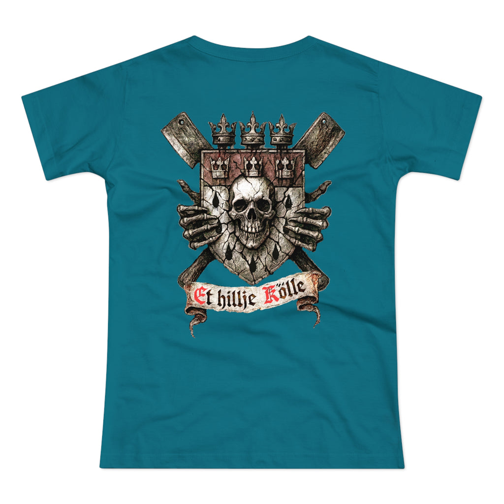 Köln - Hätz un Bloot: Front-/Backprint, Women's T-shirt **Grimwater-Design**