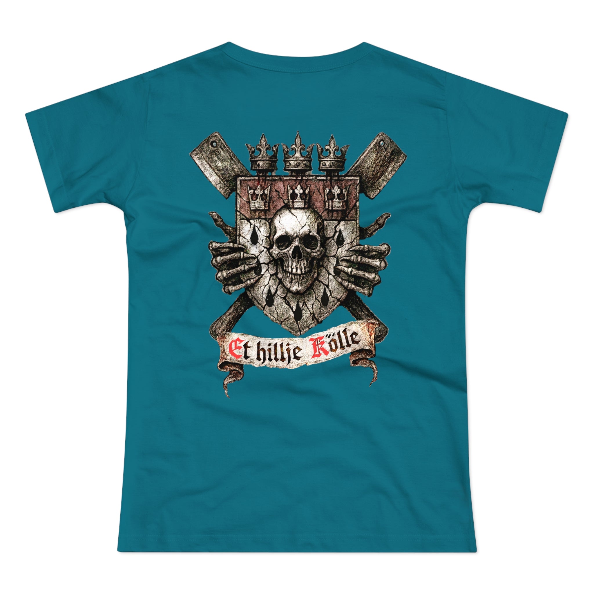 Köln - Hätz un Bloot: Front-/Backprint, Women's T-shirt **Grimwater-Design**