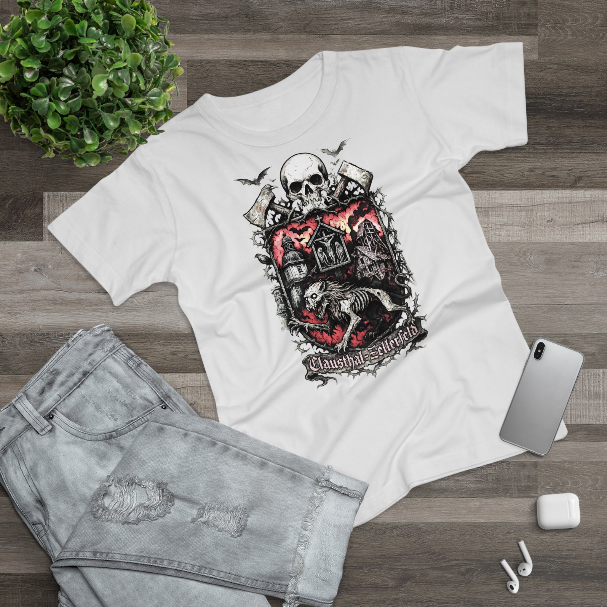 Clausthal-Zellerfeld: Frontprint, Womens' T-Shirt **Grimwater-Edition**