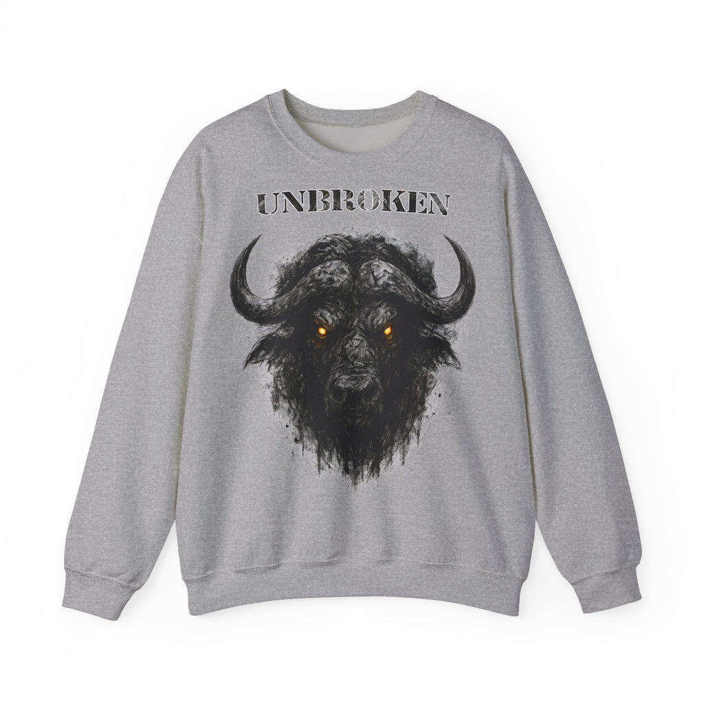 Büffel - Unbroken: Animals-Collection, Frontprint, Unisex Sweatshirt