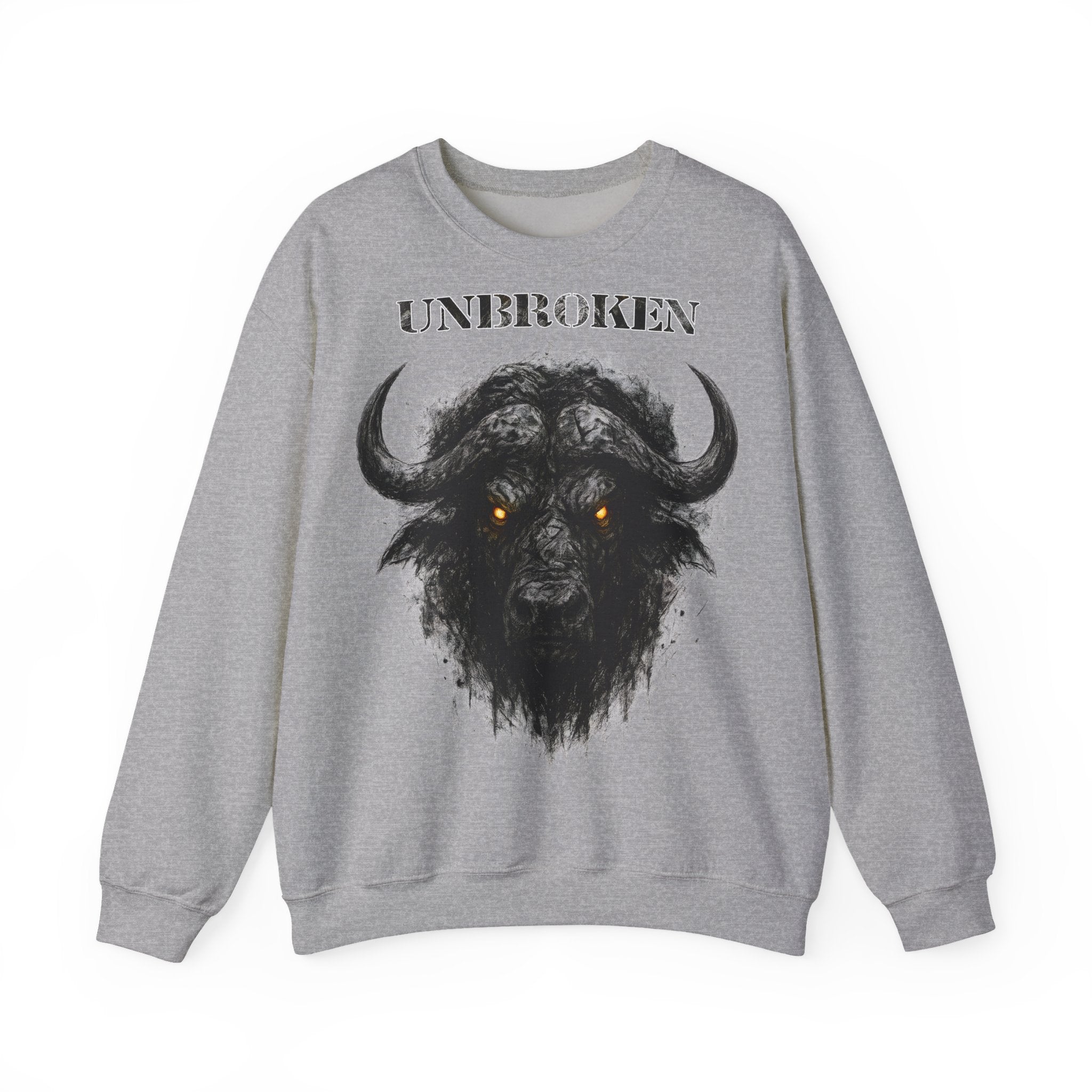Büffel - Unbroken: Animals-Collection, Frontprint, Unisex Sweatshirt