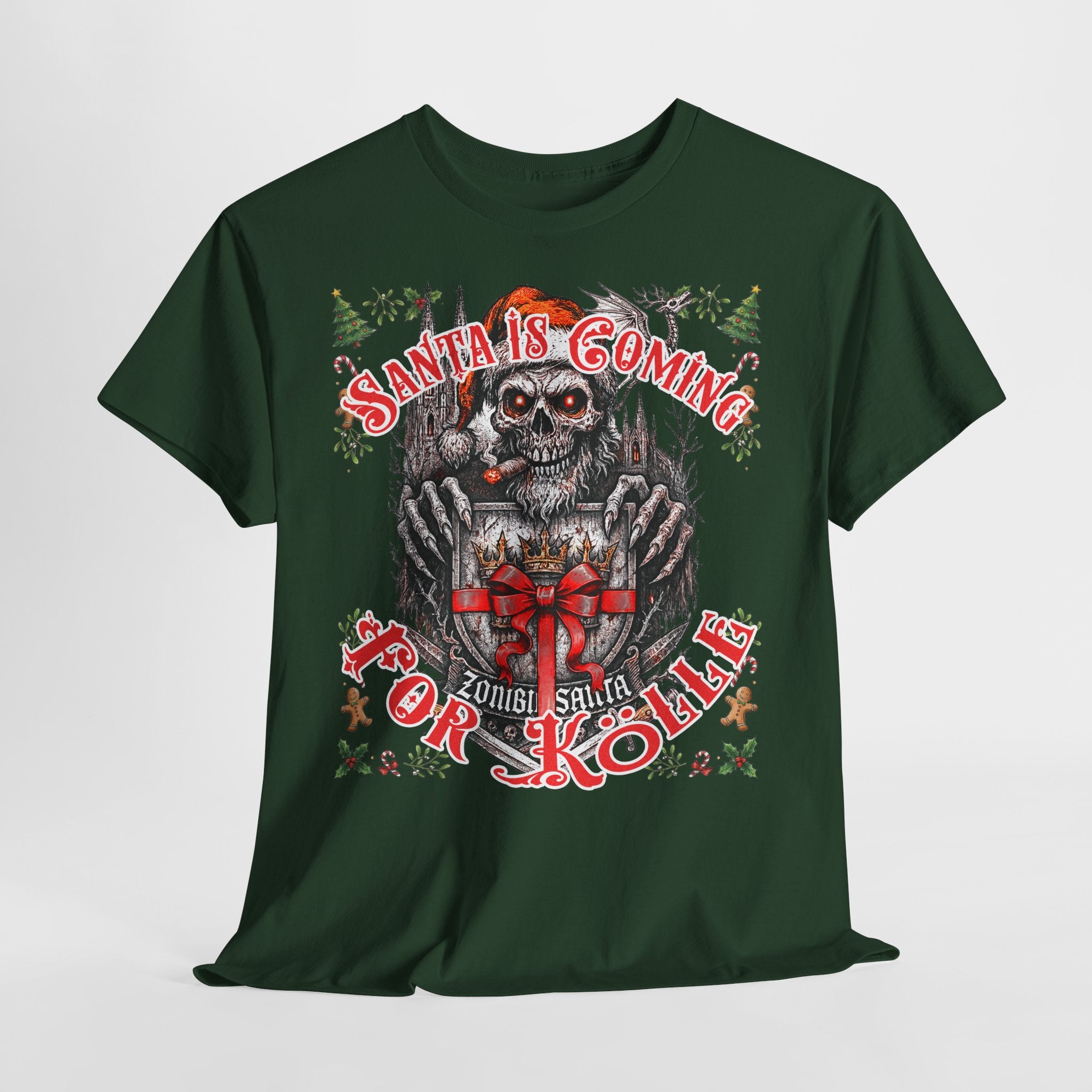 Santa Is Coming 4 Kölle: Frontprint, Unisex T-Shirt