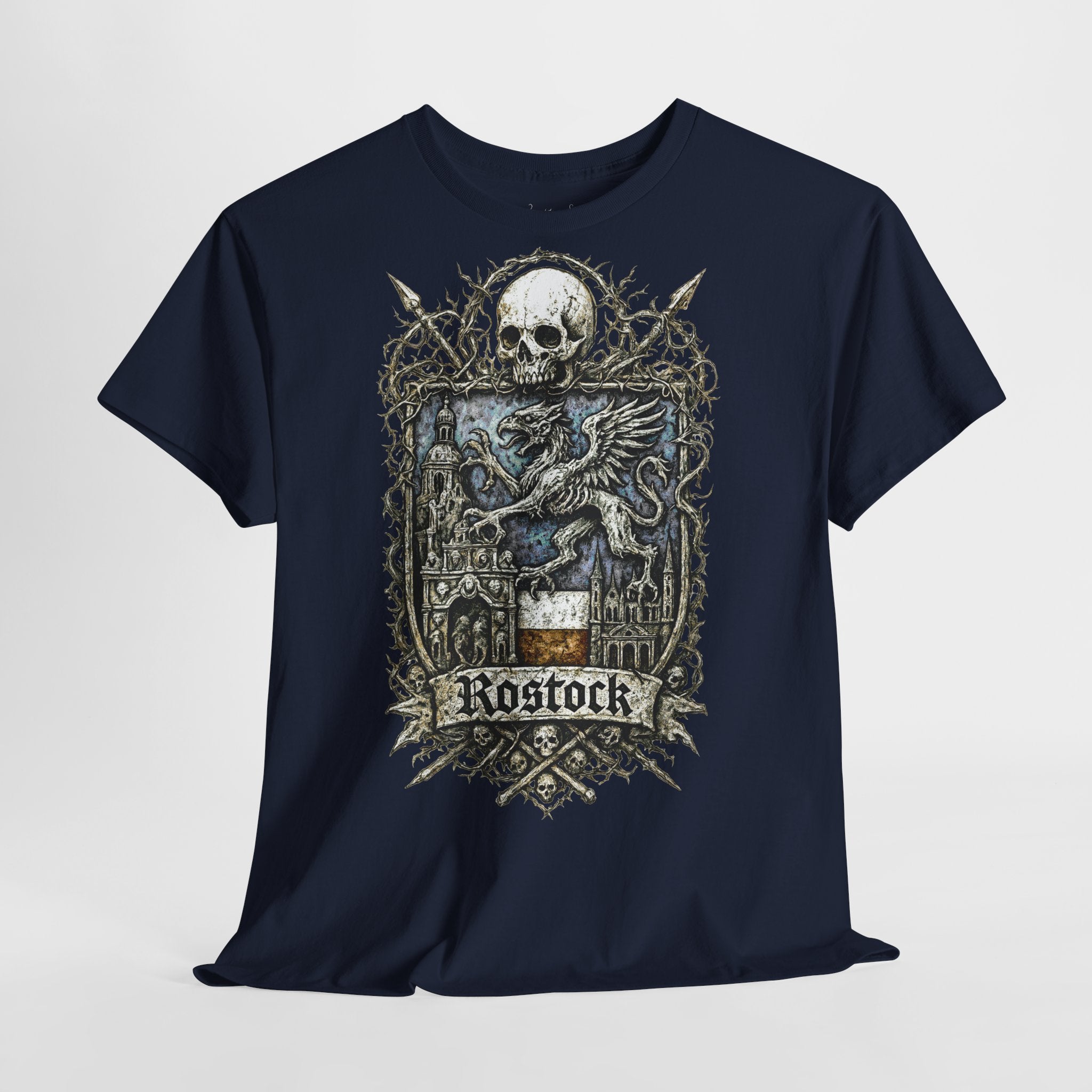 Rostock: Frontprint, Unisex T-Shirt **Grimwater-Edition**