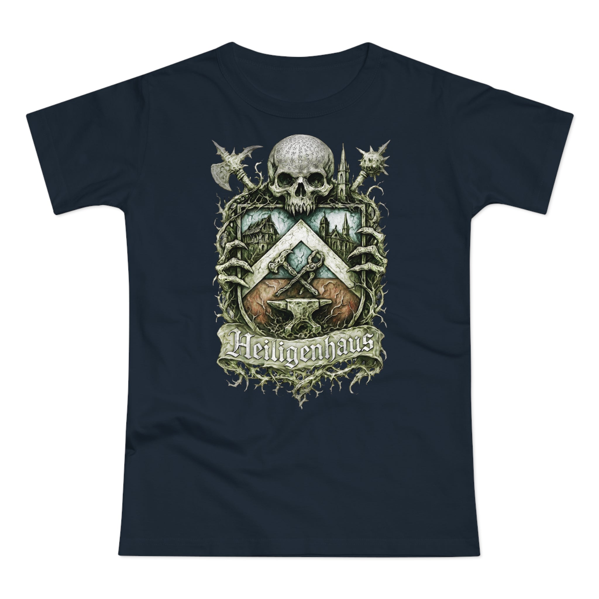 Heiligenhaus: Frontprint, Womens' T-Shirt **Grimwater-Edition**