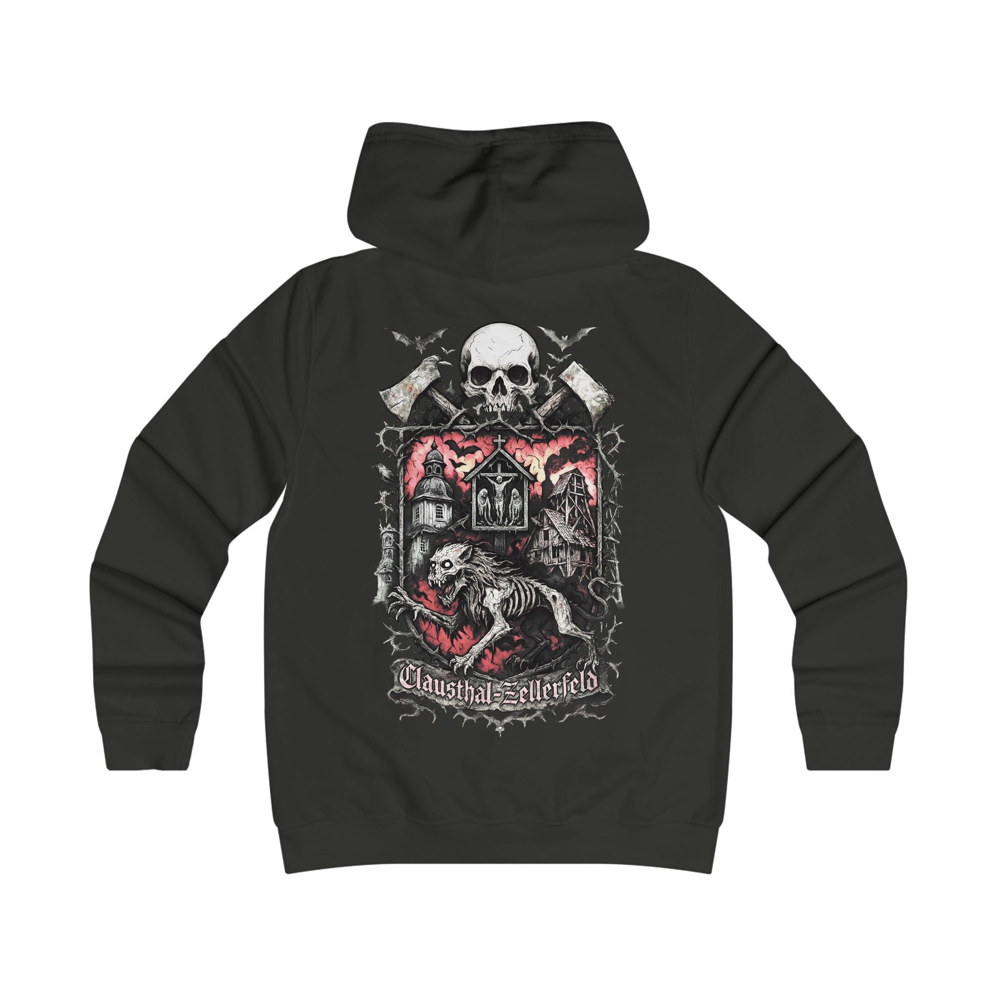 Clausthal-Zellerfeld: Front-/Backprint Womens' Hoodie **Grimwater-Edition**