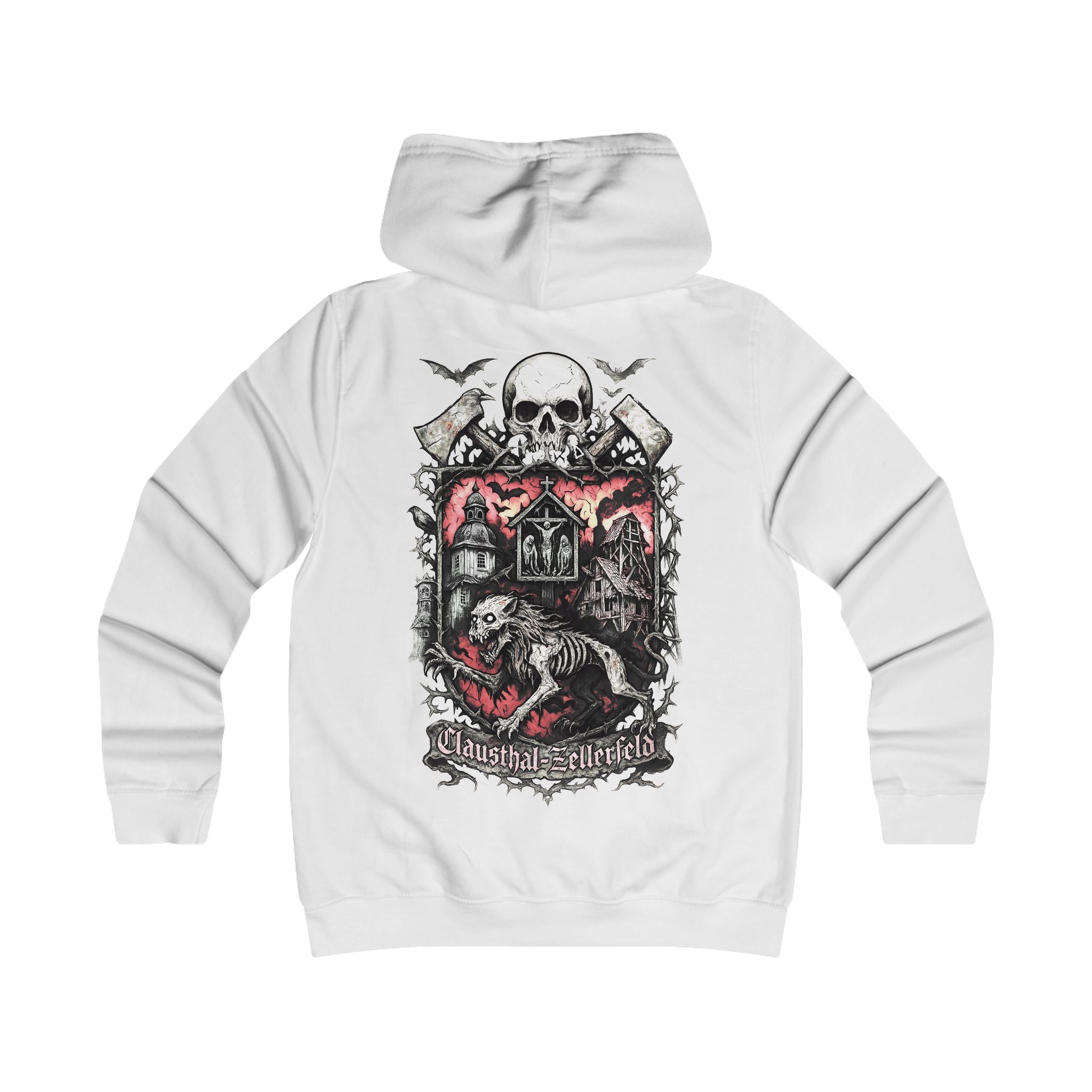 Clausthal-Zellerfeld: Front-/Backprint Womens' Hoodie **Grimwater-Edition**