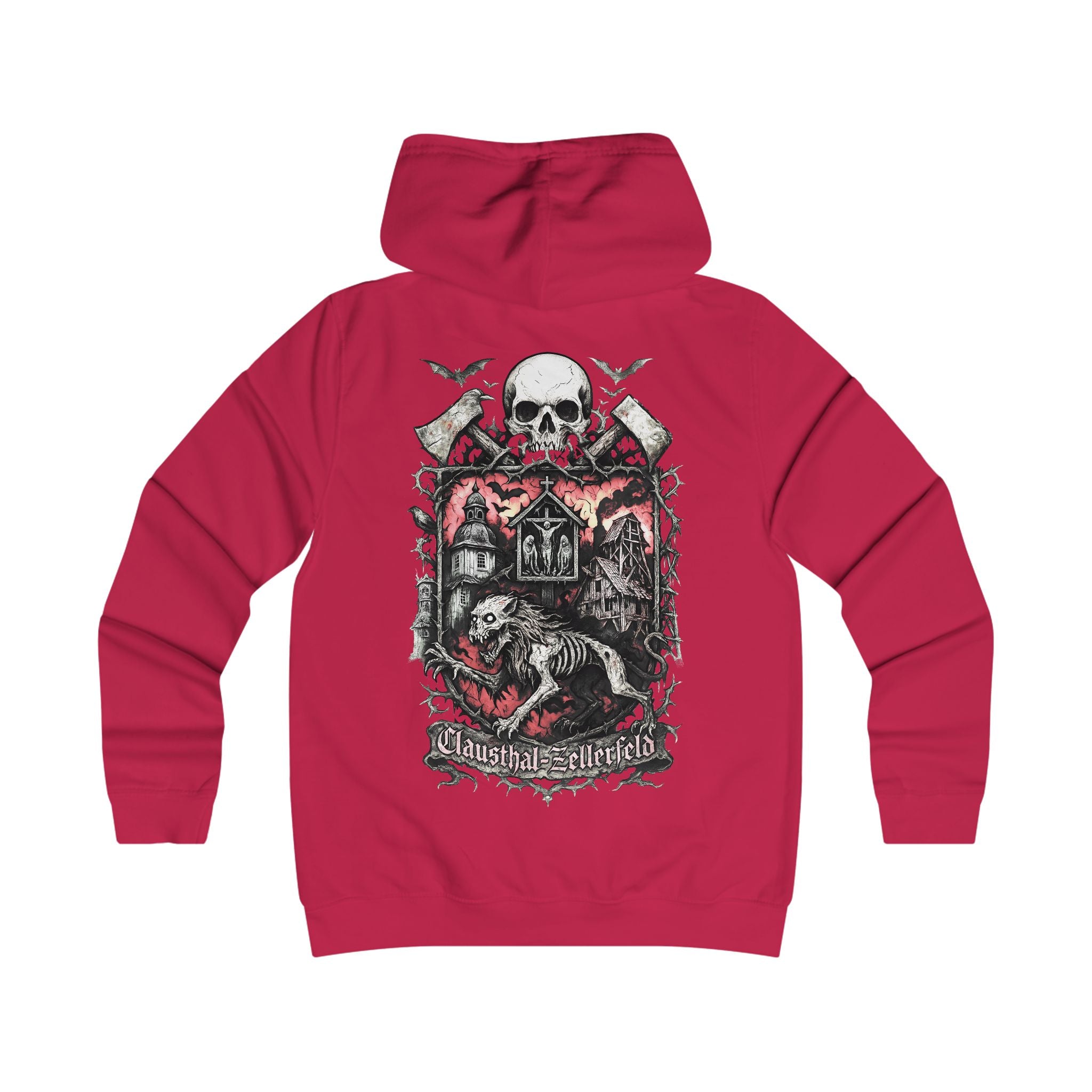 Clausthal-Zellerfeld: Front-/Backprint Womens' Hoodie **Grimwater-Edition**