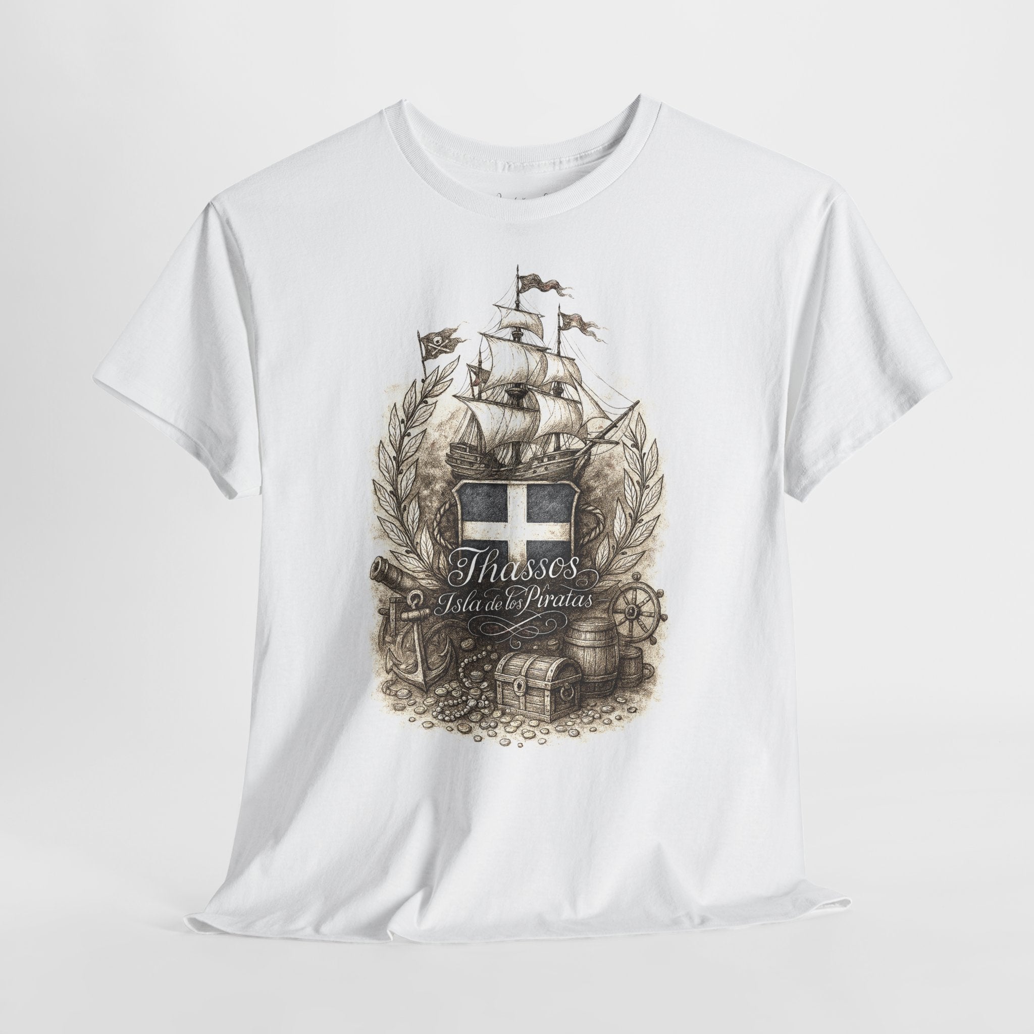 Thasos : Frontprint, Unisex T-Shirt **Grimwater-Edition** (Thassos)
