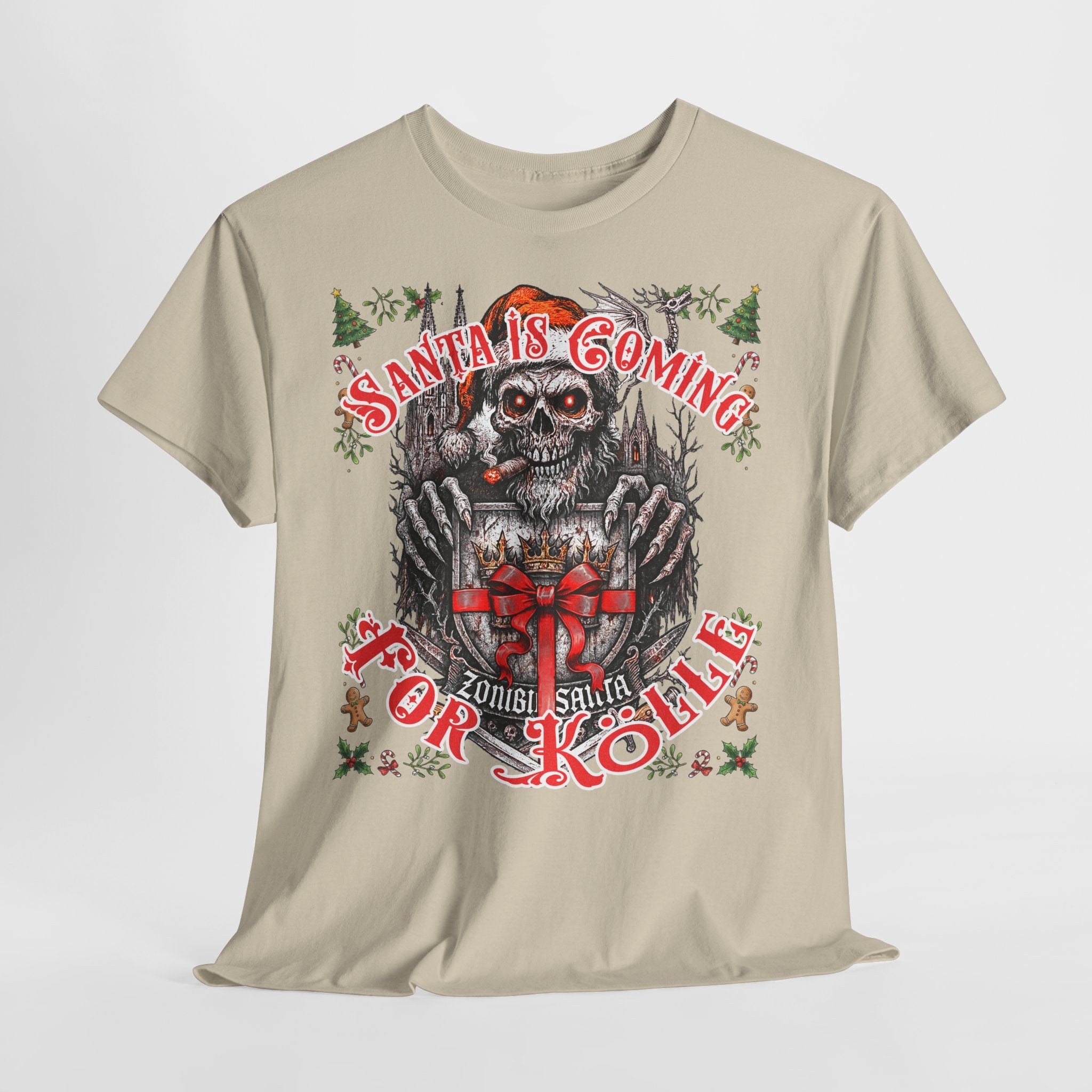Santa Is Coming 4 Kölle: Frontprint, Unisex T-Shirt