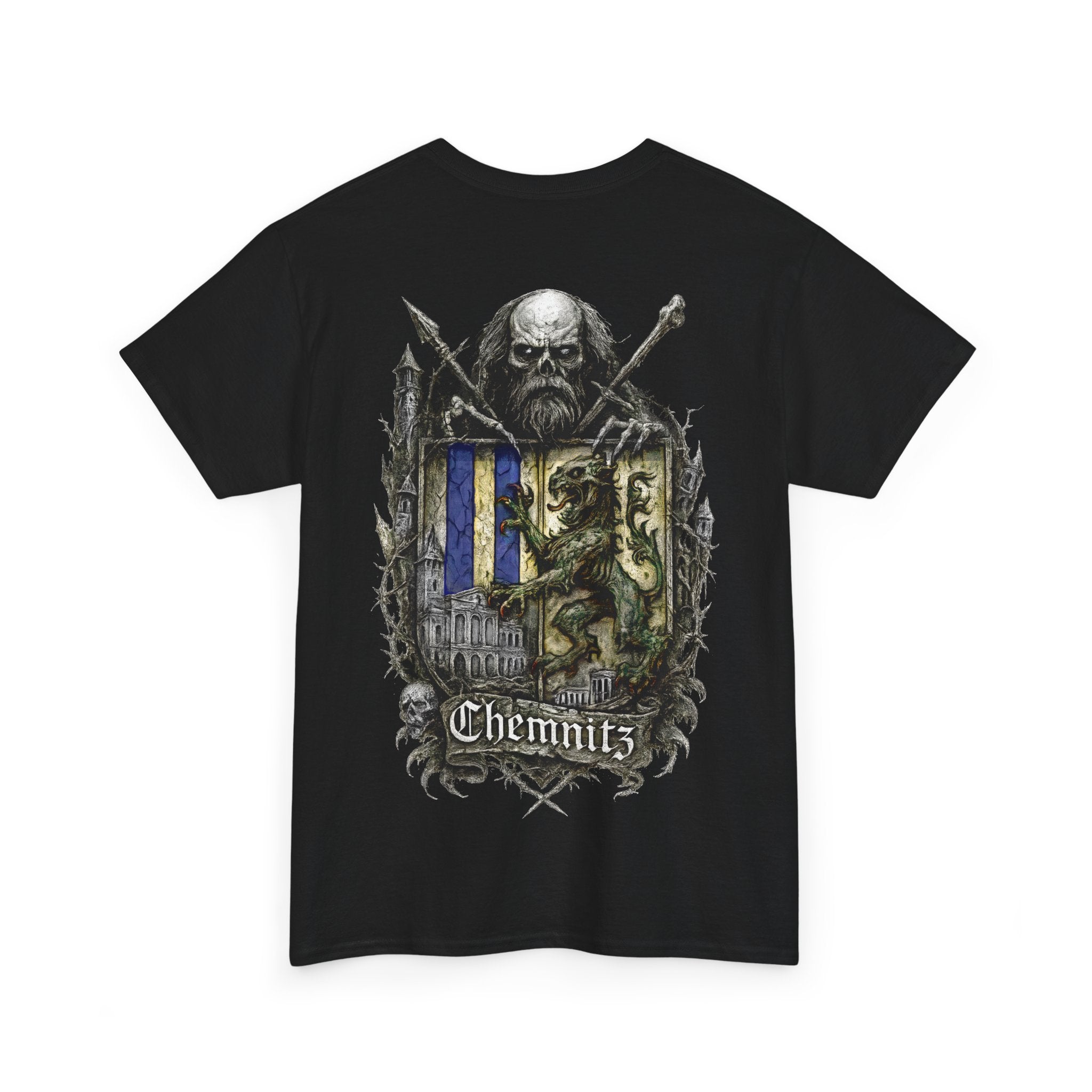 Chemnitz: Front-/Backprint, Unisex T-Shirt **Grimwater-Edition**