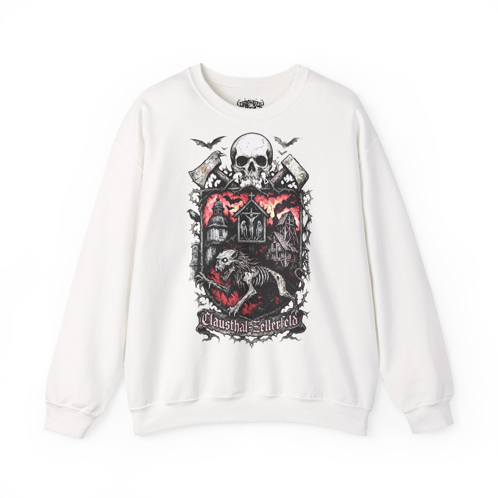 Clausthal-Zellerfeld: Harz-Collection, Frontprint, Unisex Sweatshirt **Grimwater-Edition**